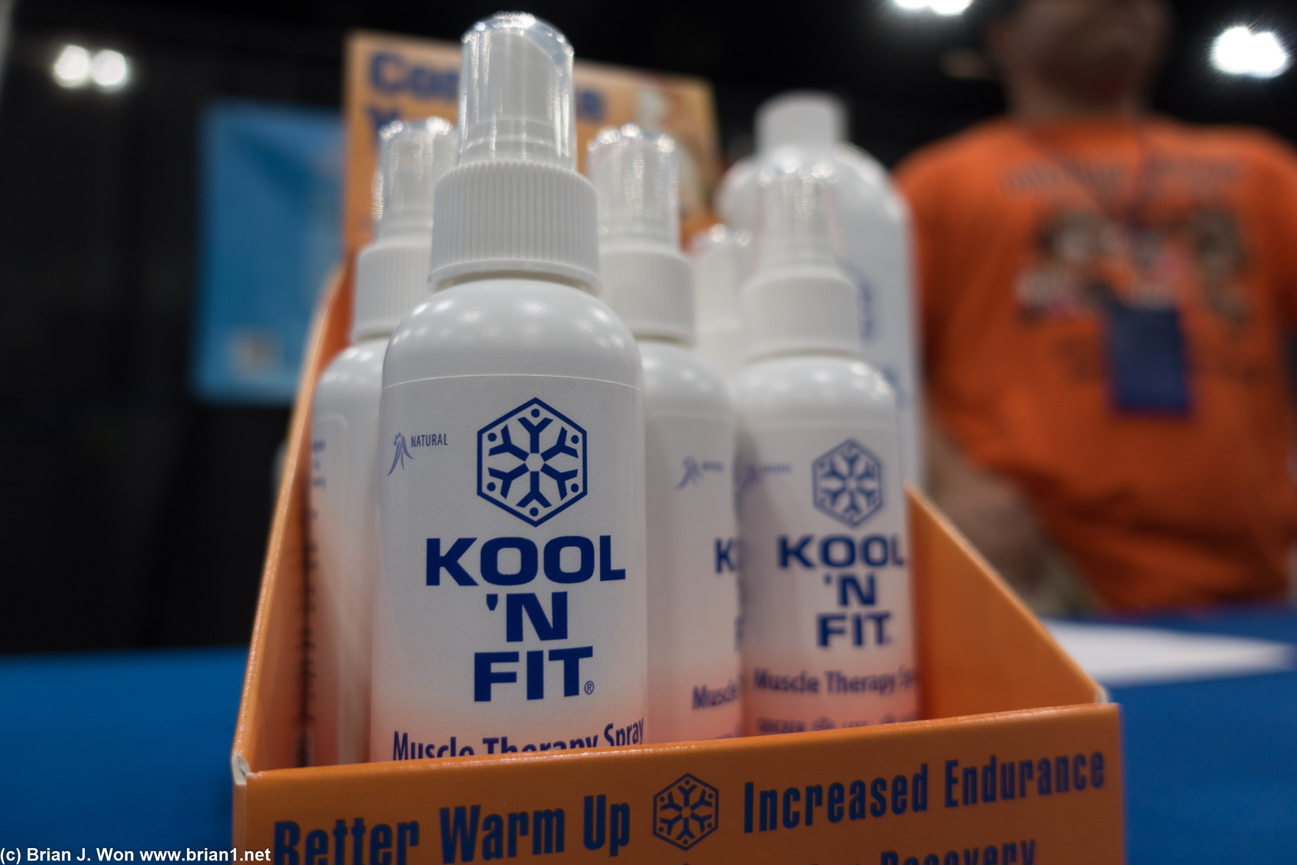 Kool-n-Fit: at the expo but not at the race itself. So useless.