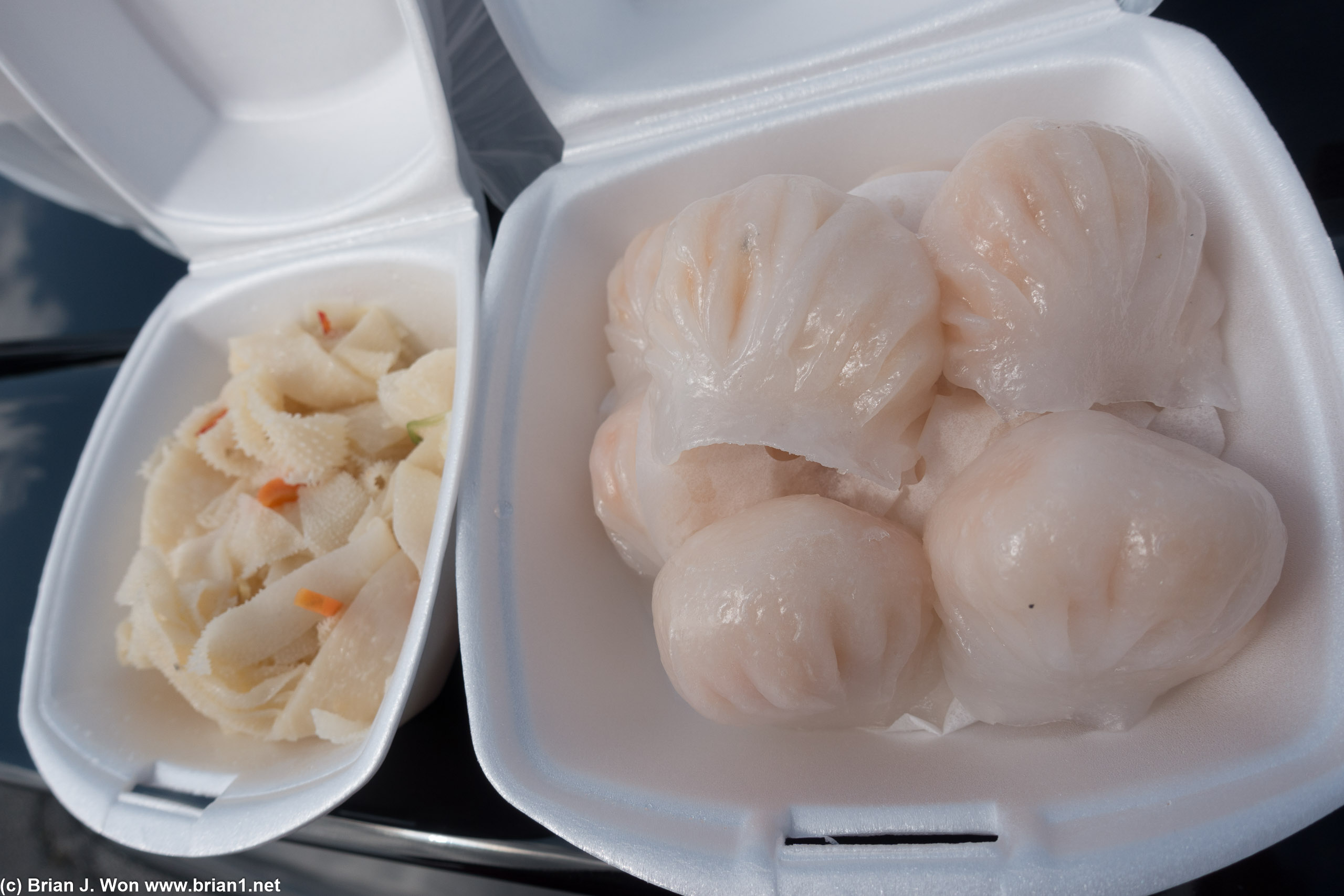 Never has take-out dim sum looked so good.