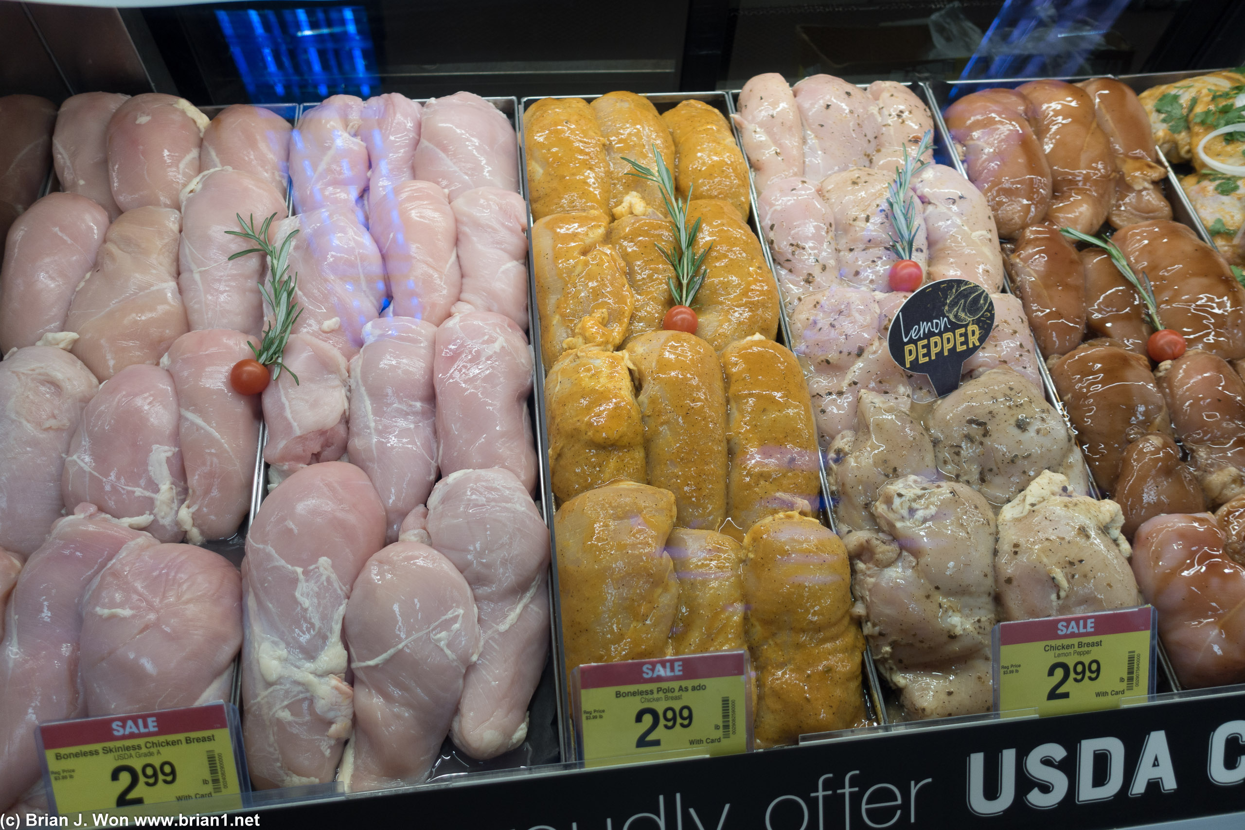 Lots of chicken breasts.