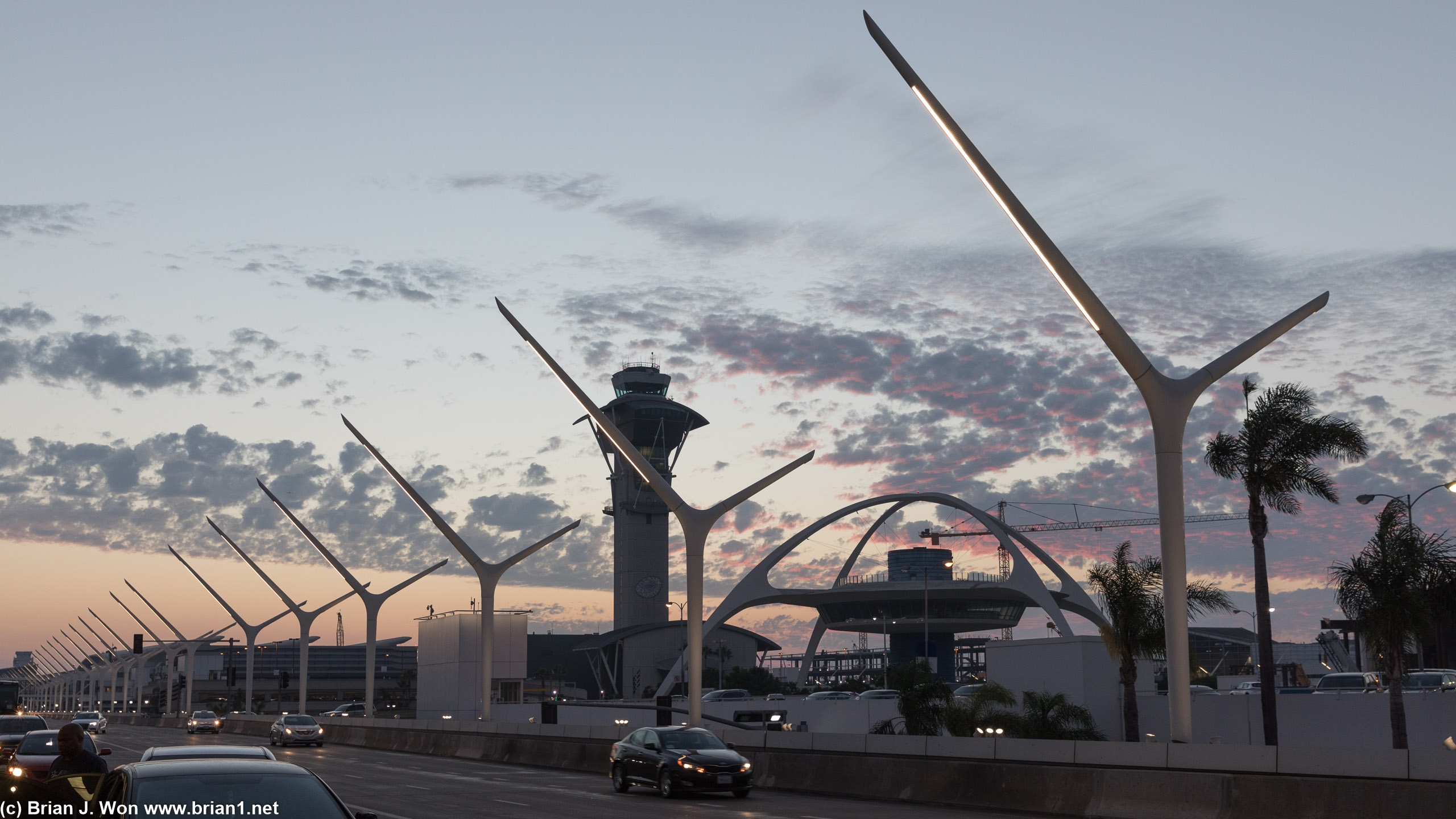 Sunset over LAX.