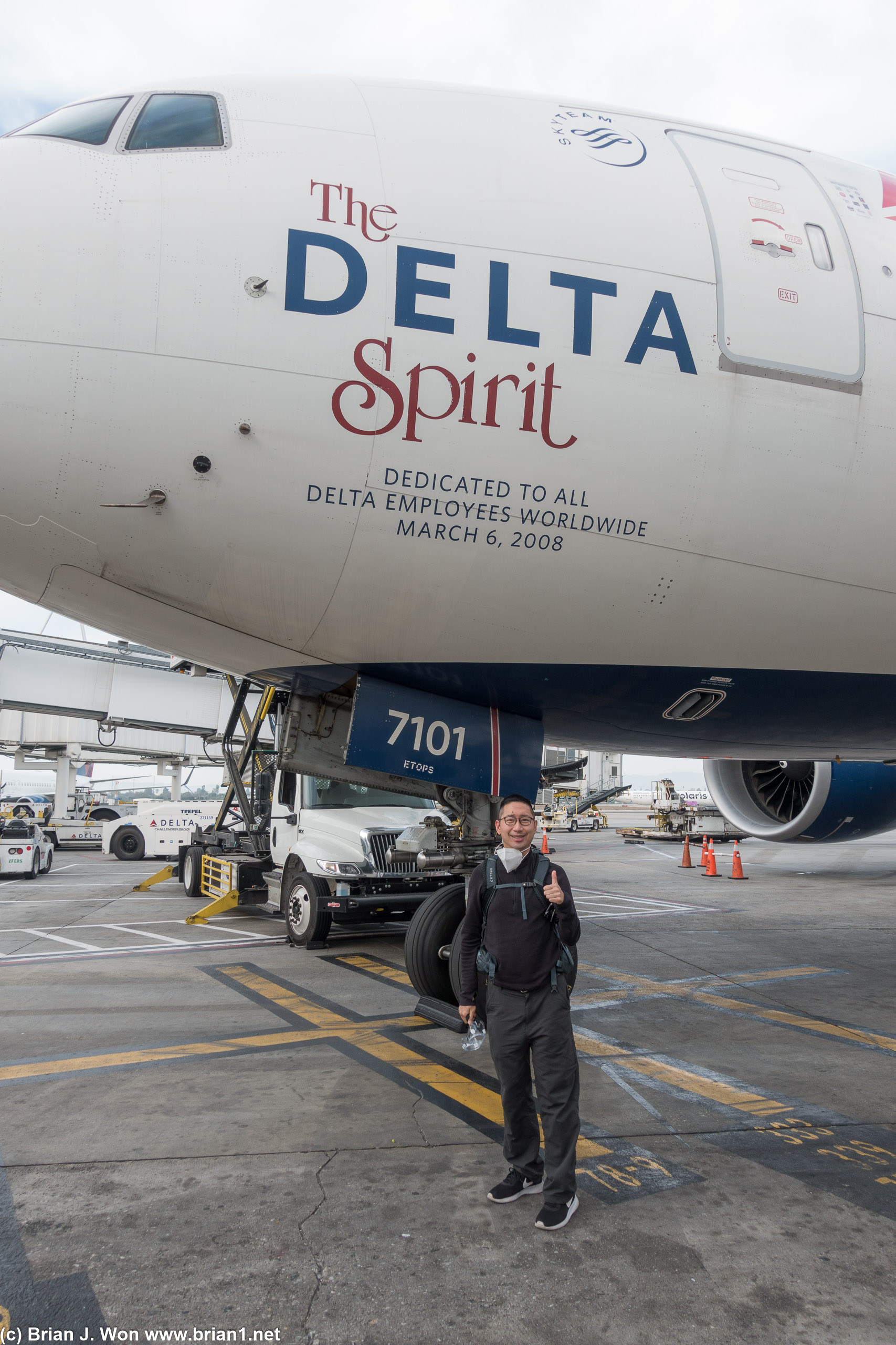Posing next to The Delta Spirit. Glad I could make it!