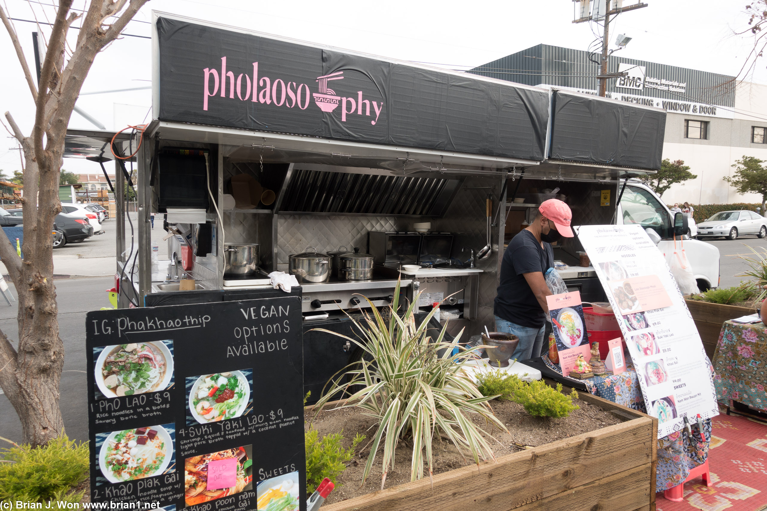 Phakhaothip food truck just outside of the south exit.