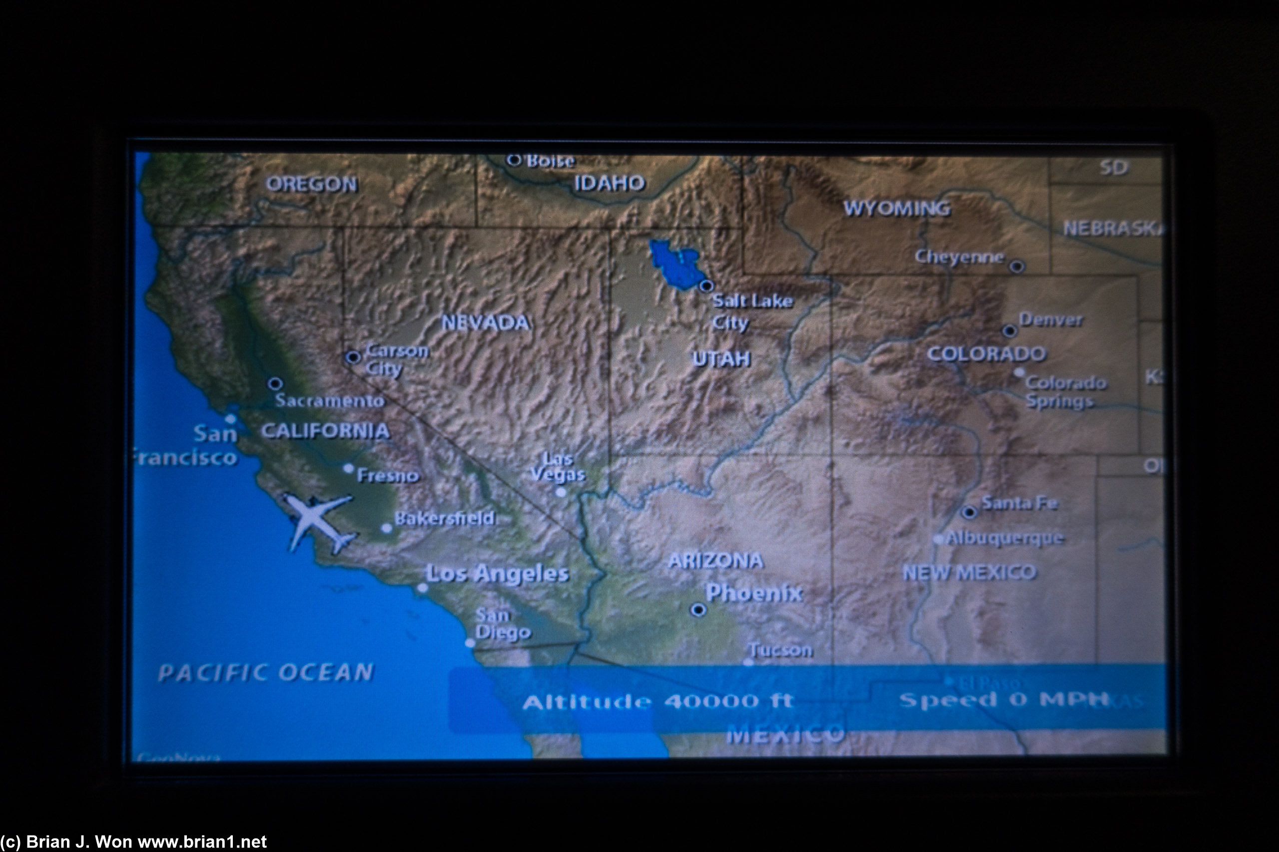 Cruising at 40,000 feet for such a short flight? Maybe because of the atmospheric river?