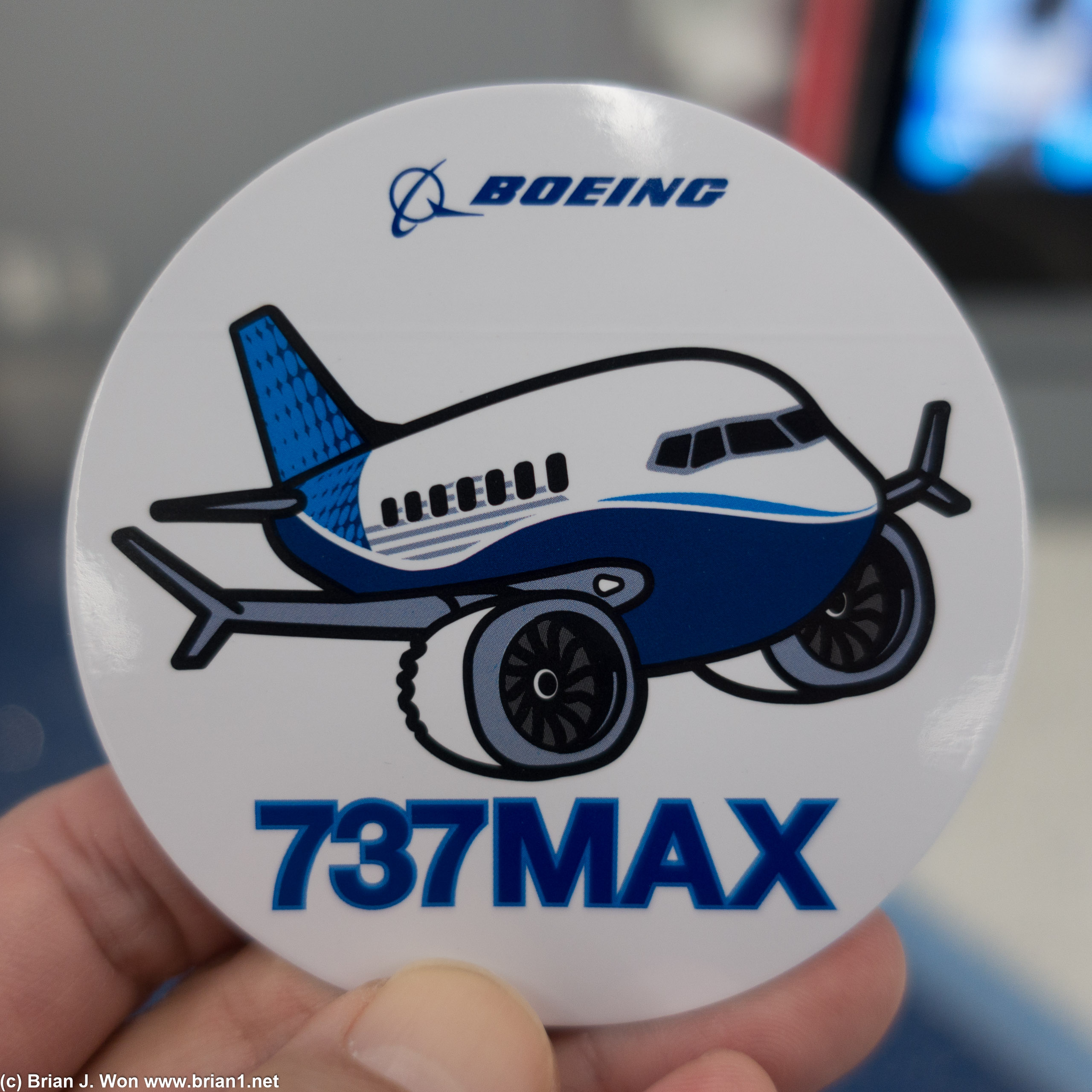 Got this from a Boeing employee on the flight.