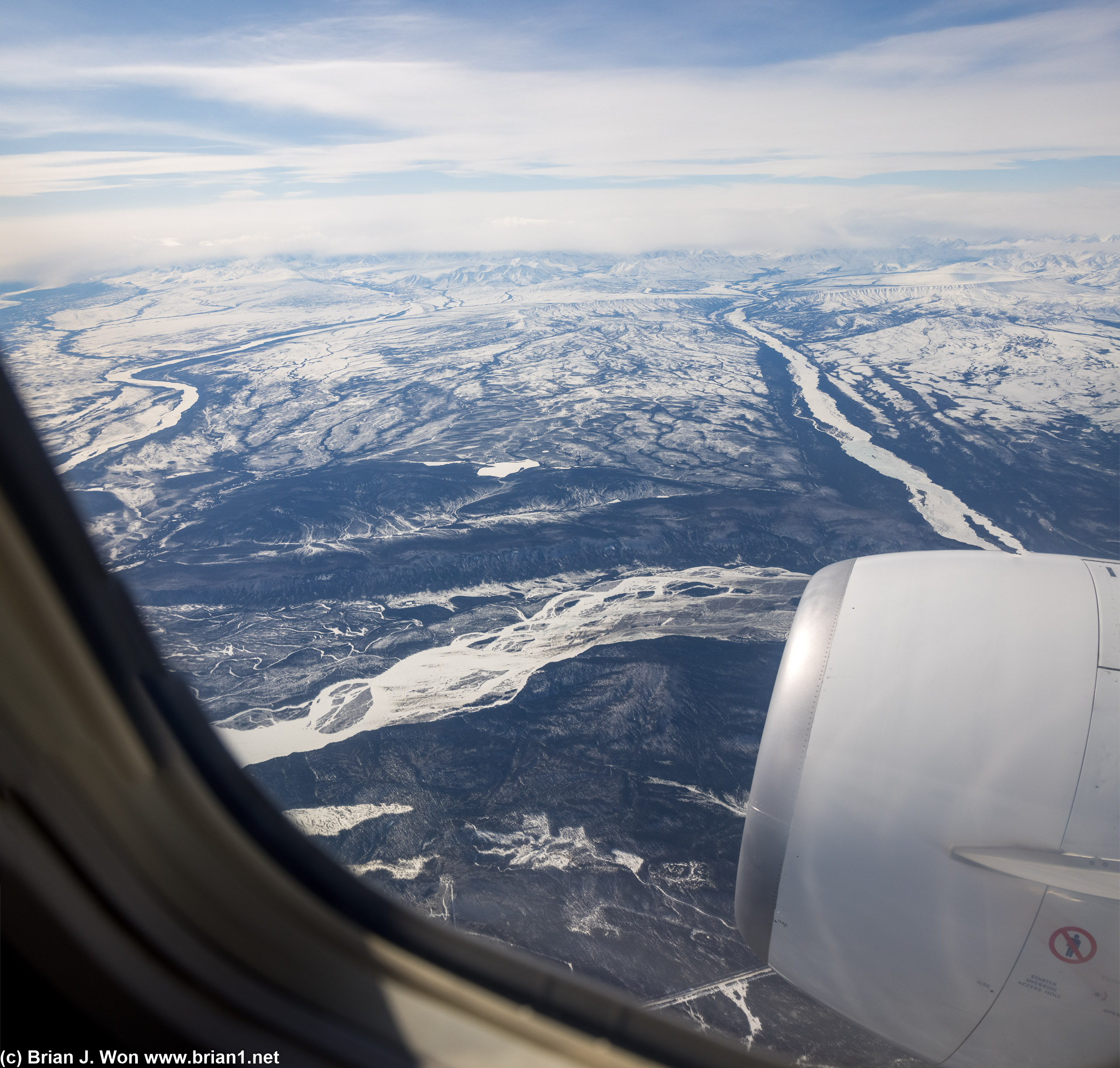 Climbing out of Fairbanks.