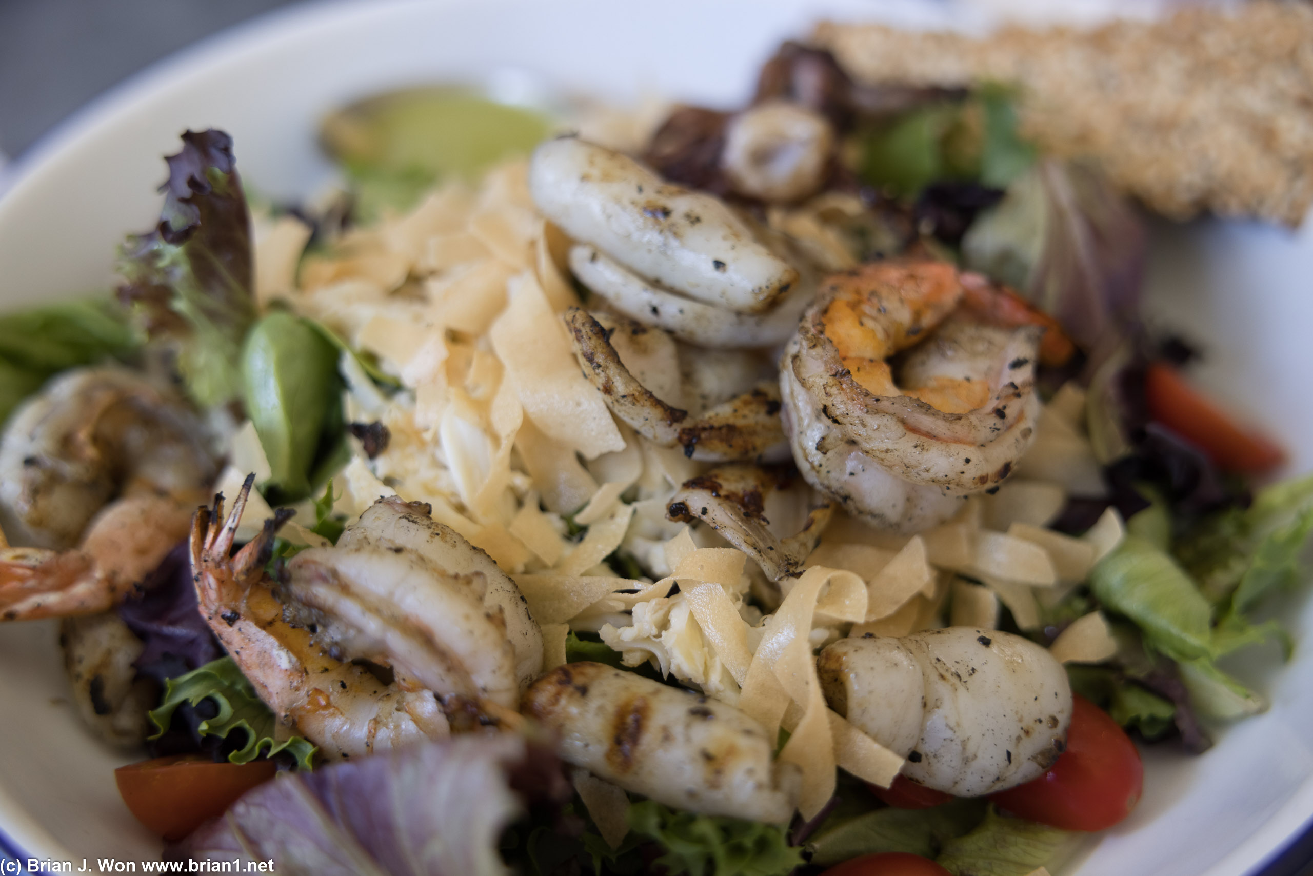 Seafood salad. Crab, shrimp, calamari.