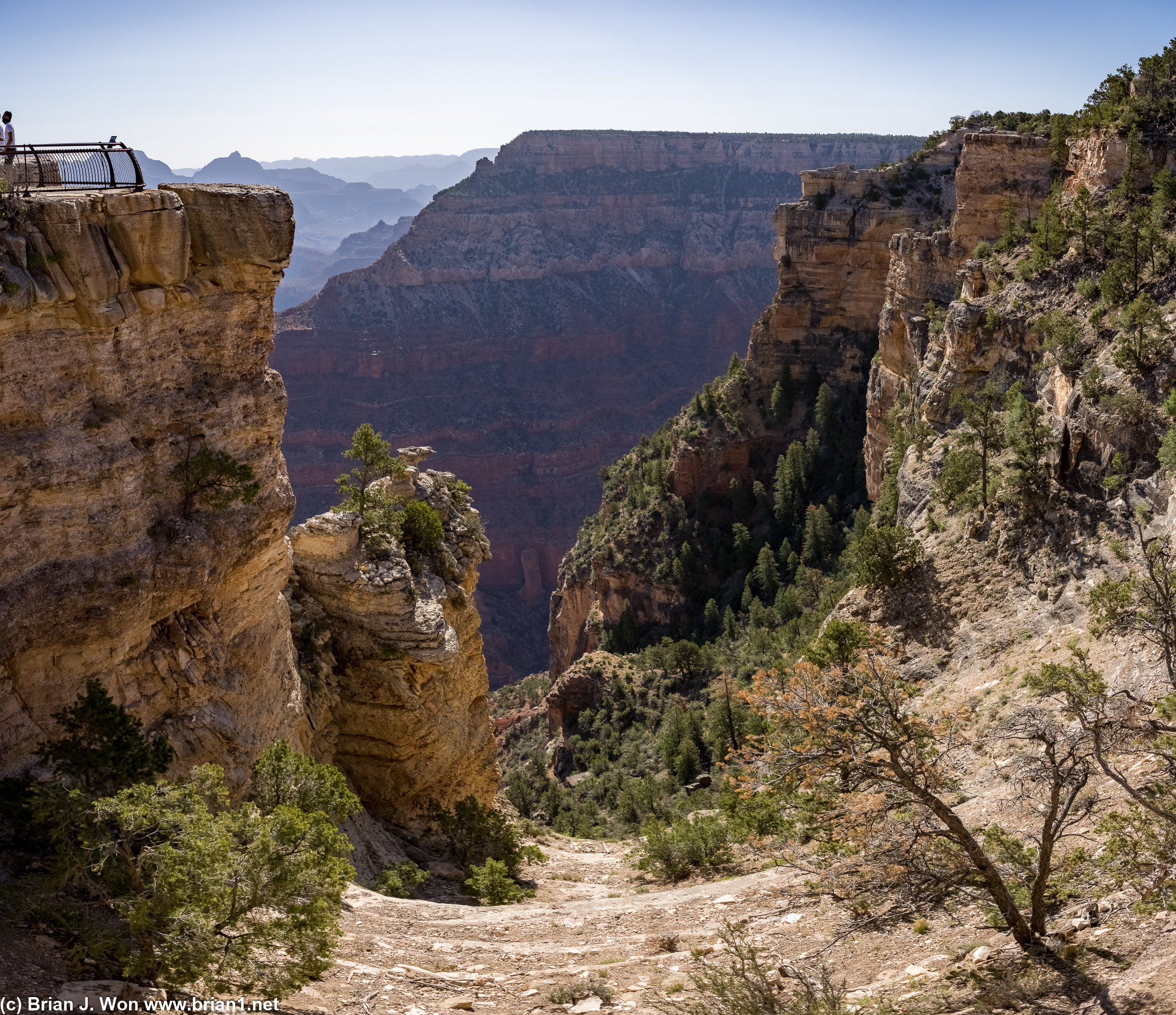 Less-grand views at Mather Point.