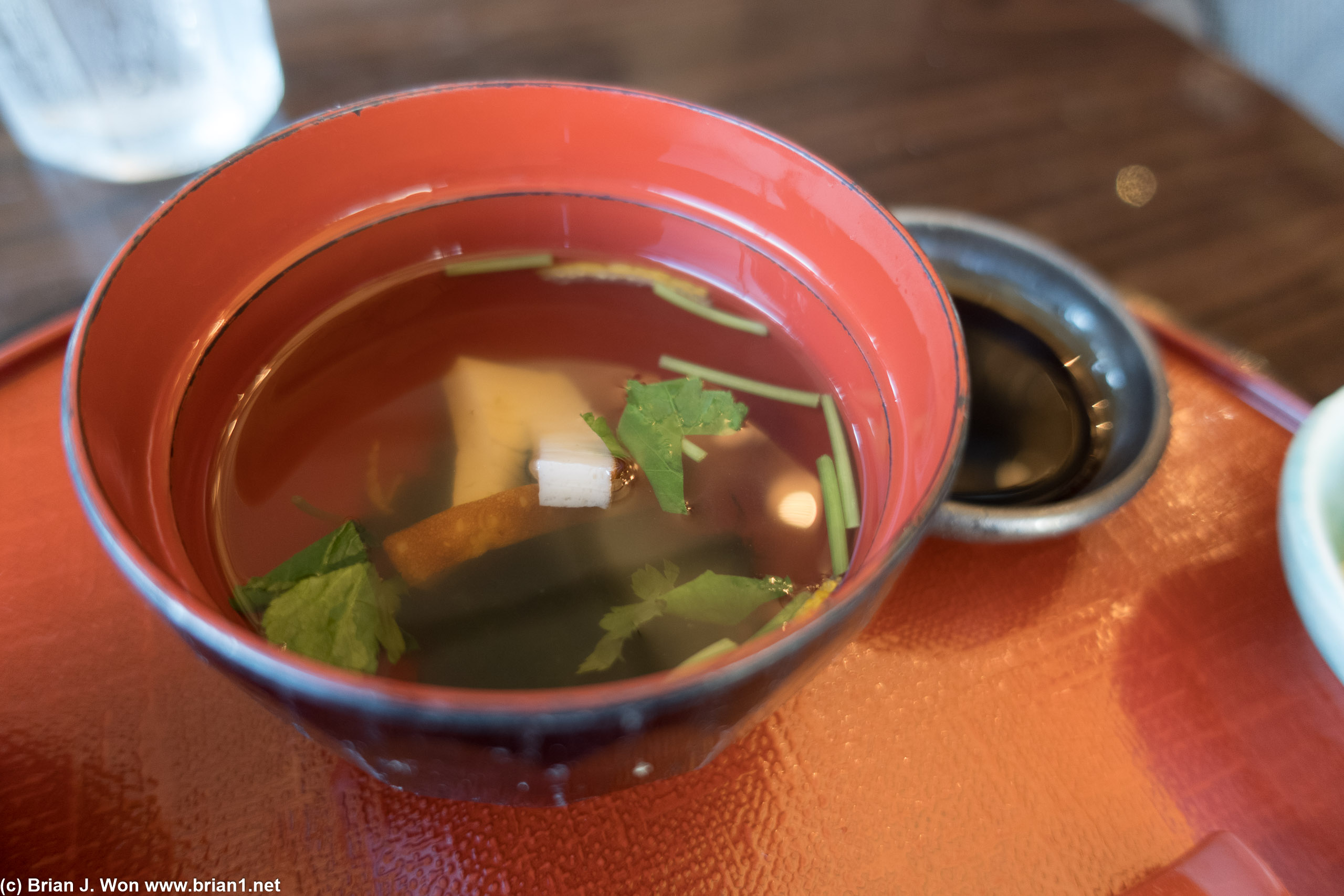 Soup at Sushi Tsujita.