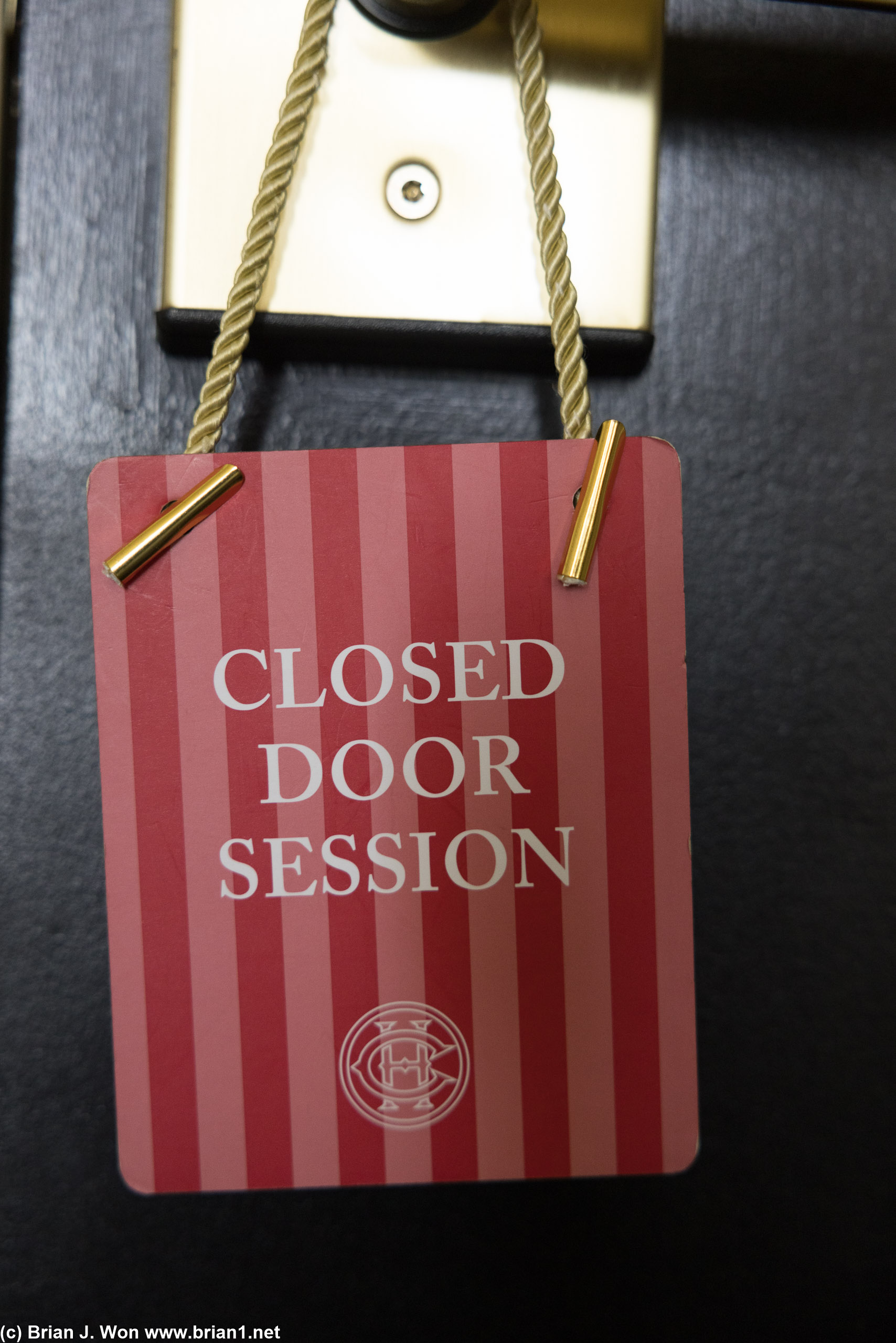 The Citizen Hotel's do not disturb signs.