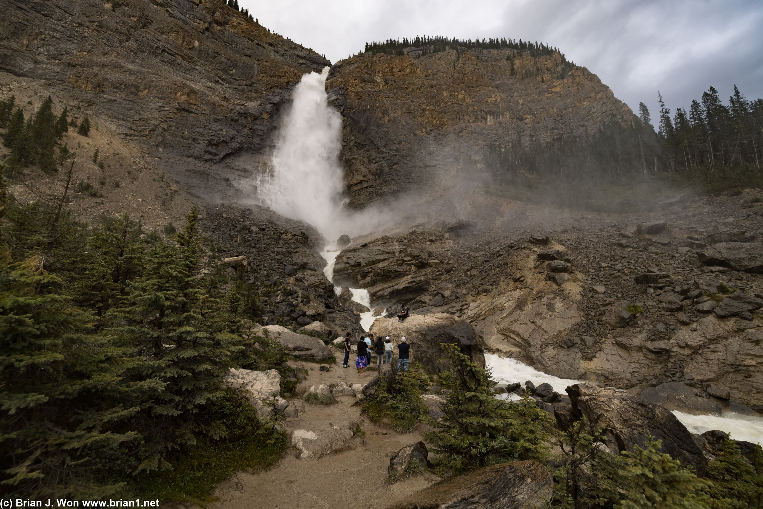 Takakkaw Falls, all 373 meters (1,224 feet) of them. :-o