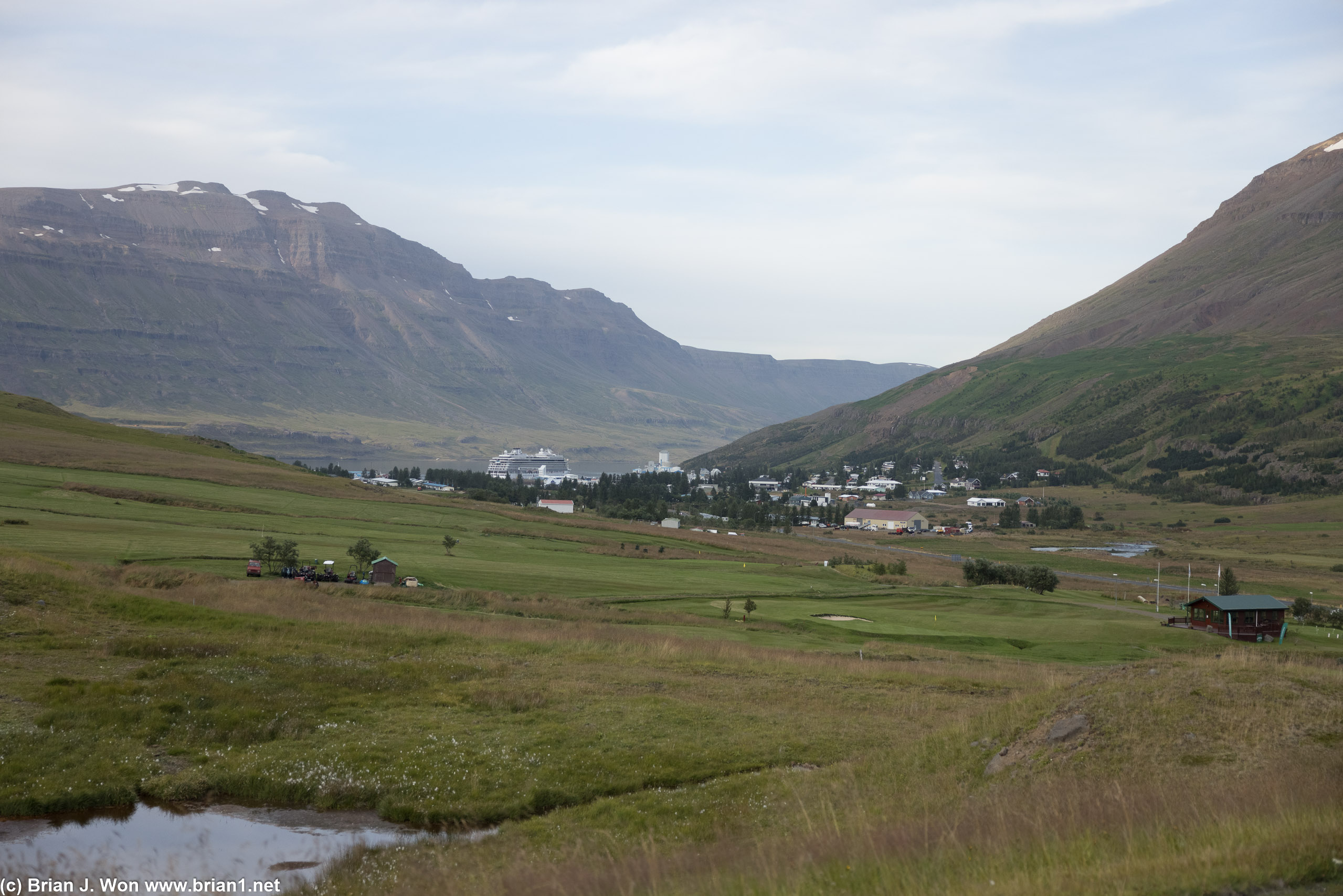 Approaching Seydisfjordur.