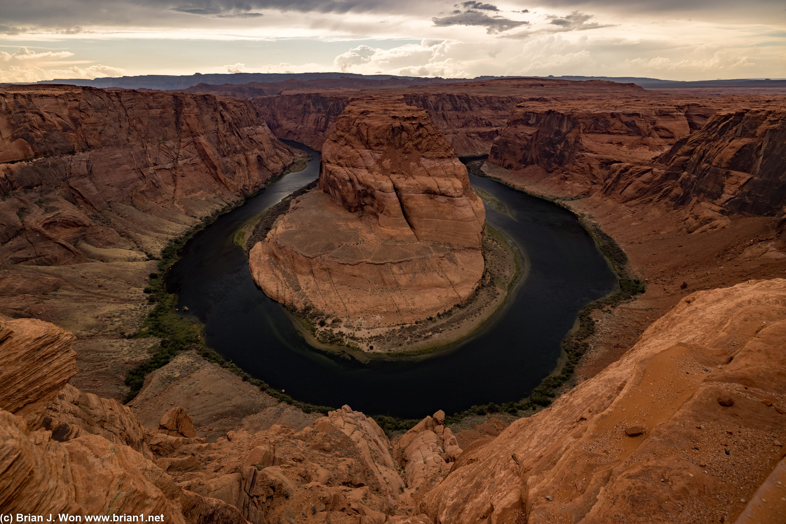 Evening clouds over Horseshoe Bend (and yes, the dehaze filter cranked all the way to 11).