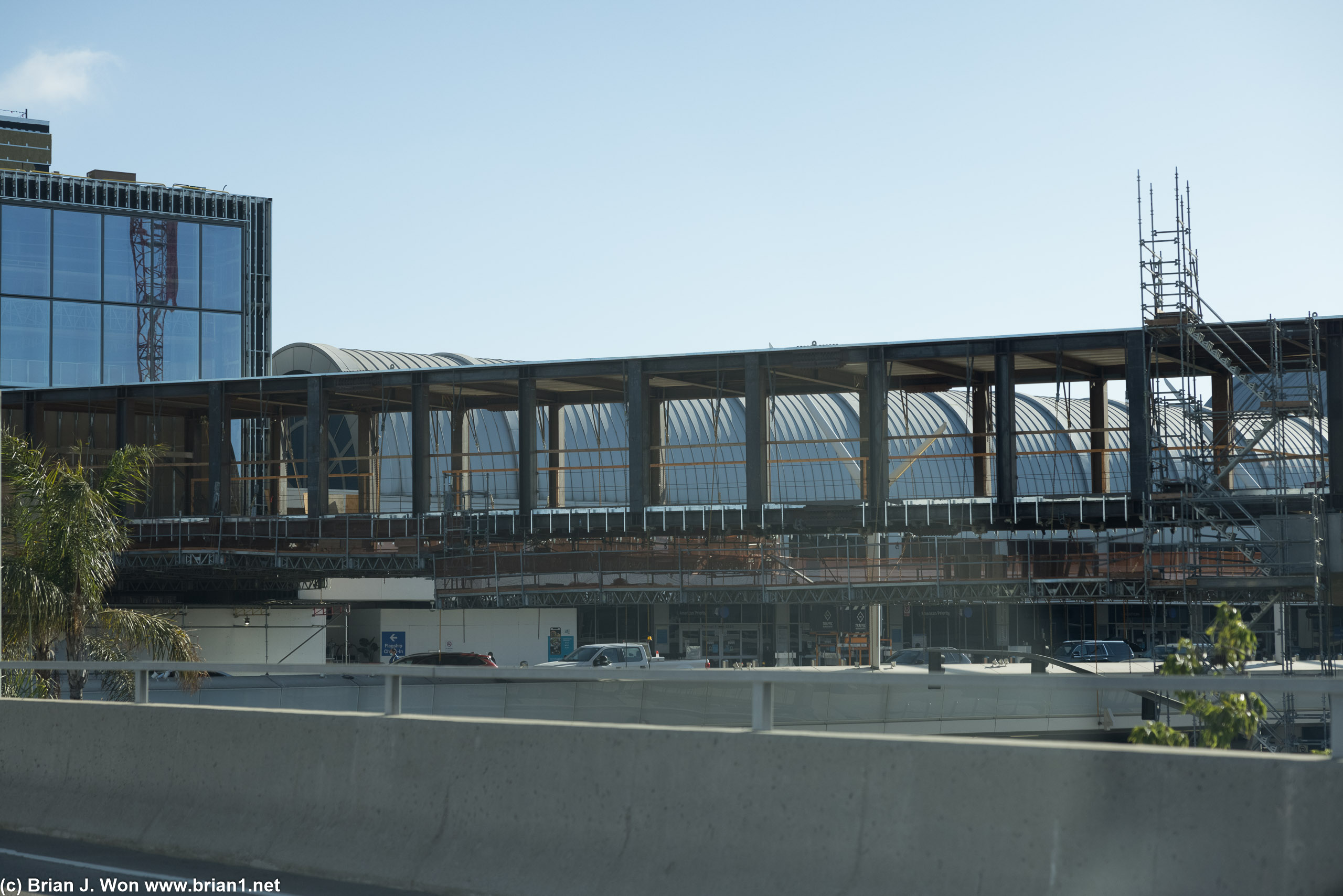 Automated People Mover construction at LAX.