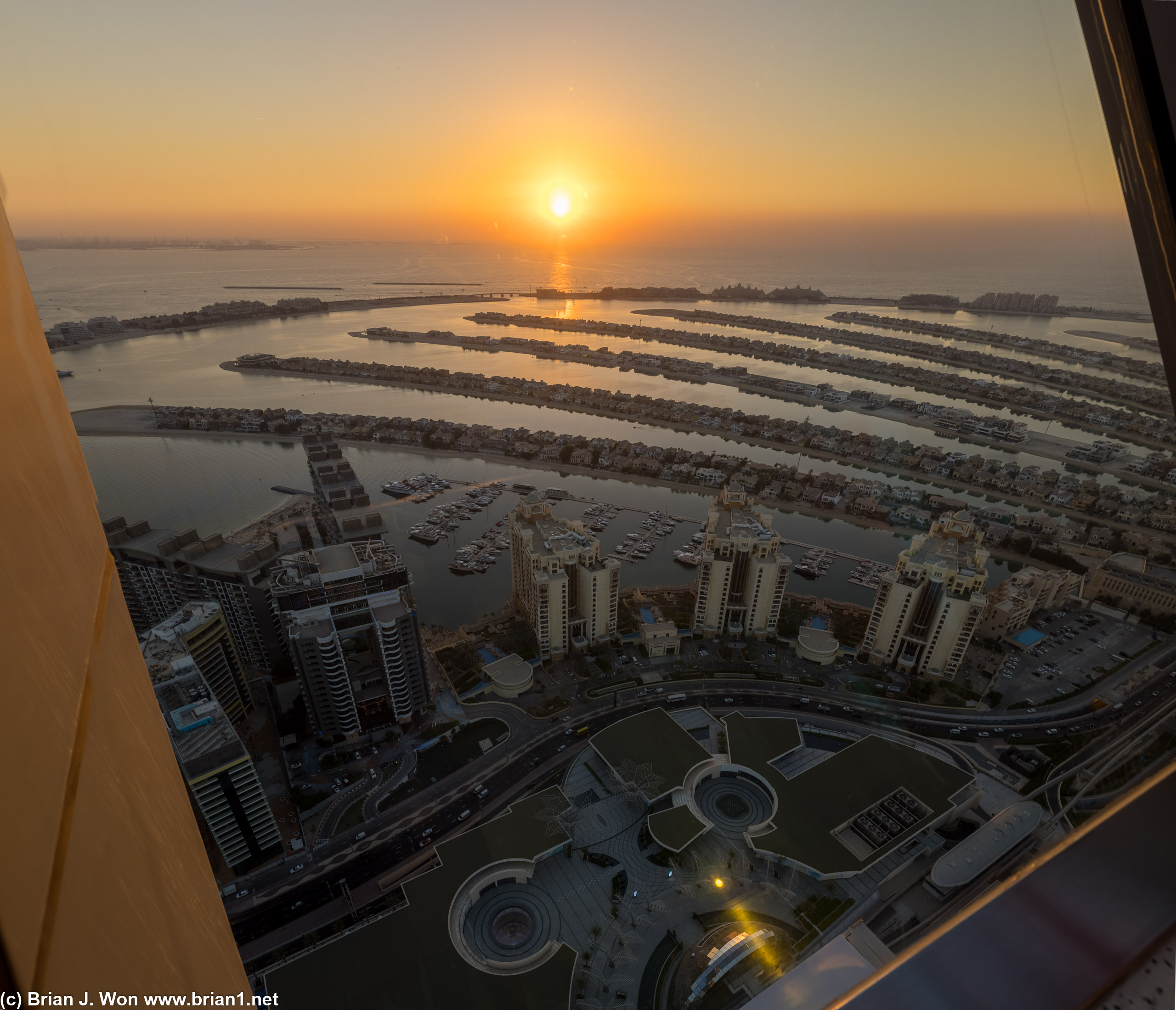 Next up, sunset from The View at The Palm Jumeirah.