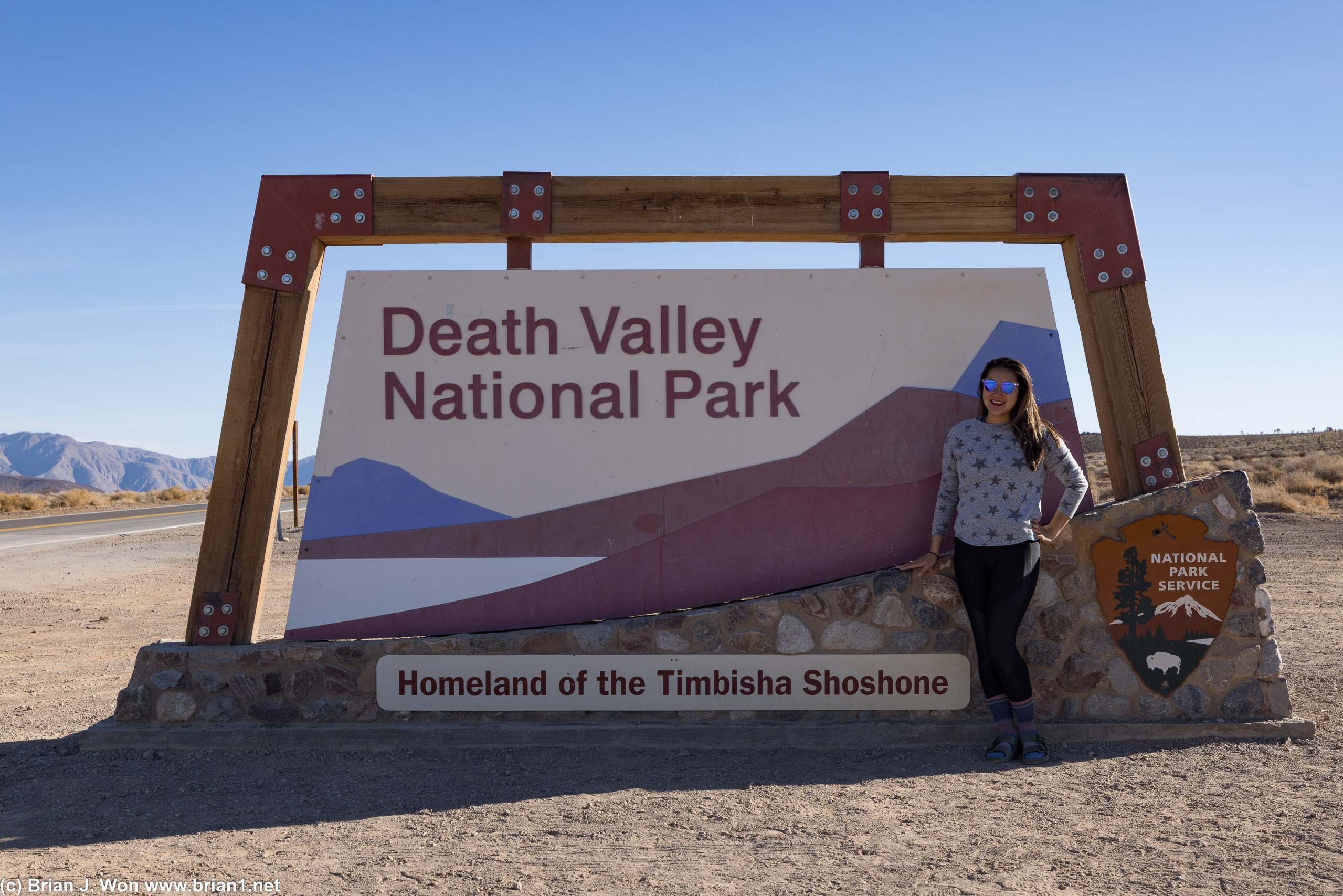 A little over 30 minutes to the entrance to Death Valley National Park, still over an hour into the park proper.