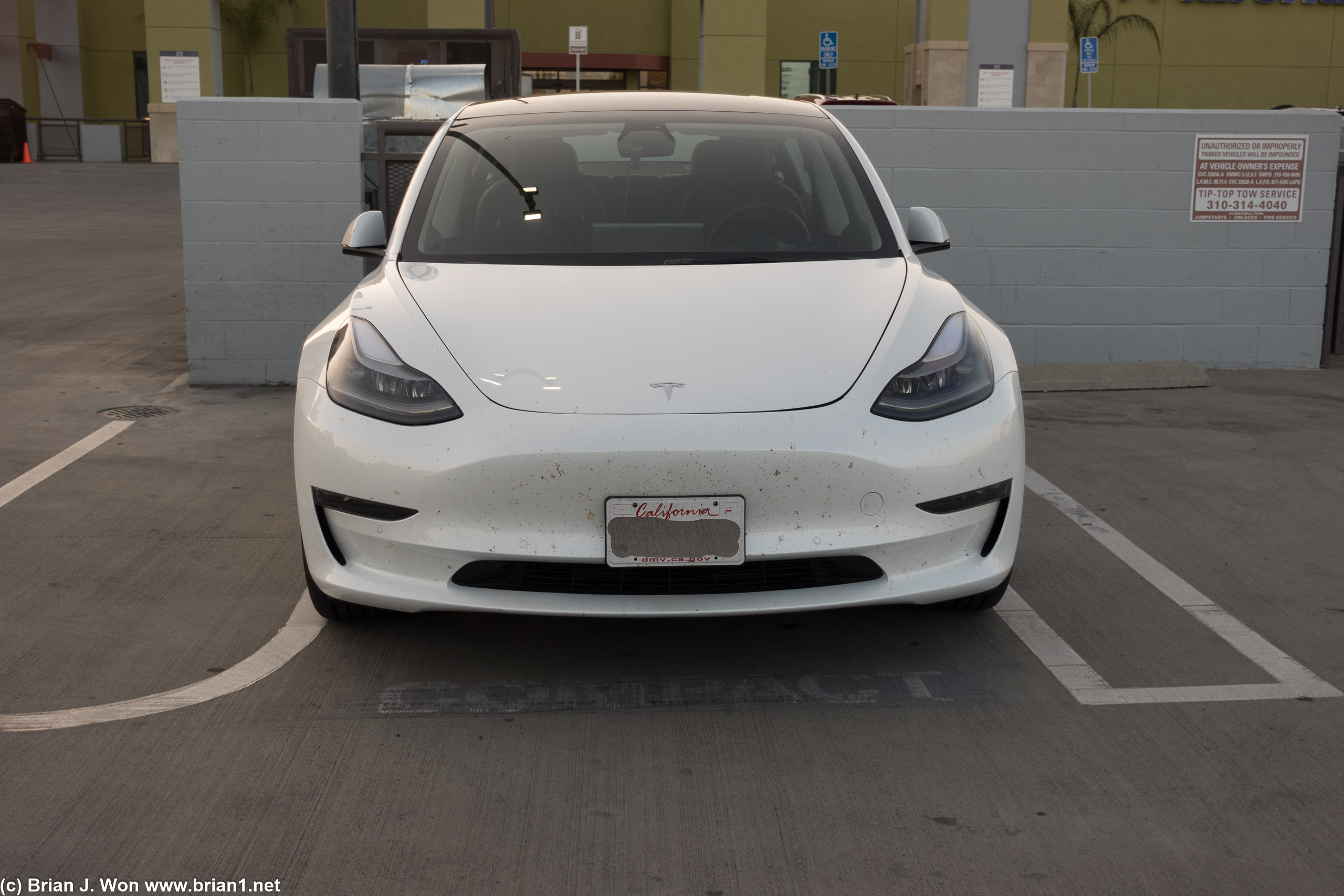Compact spot too narrow to fit even a Model 3?