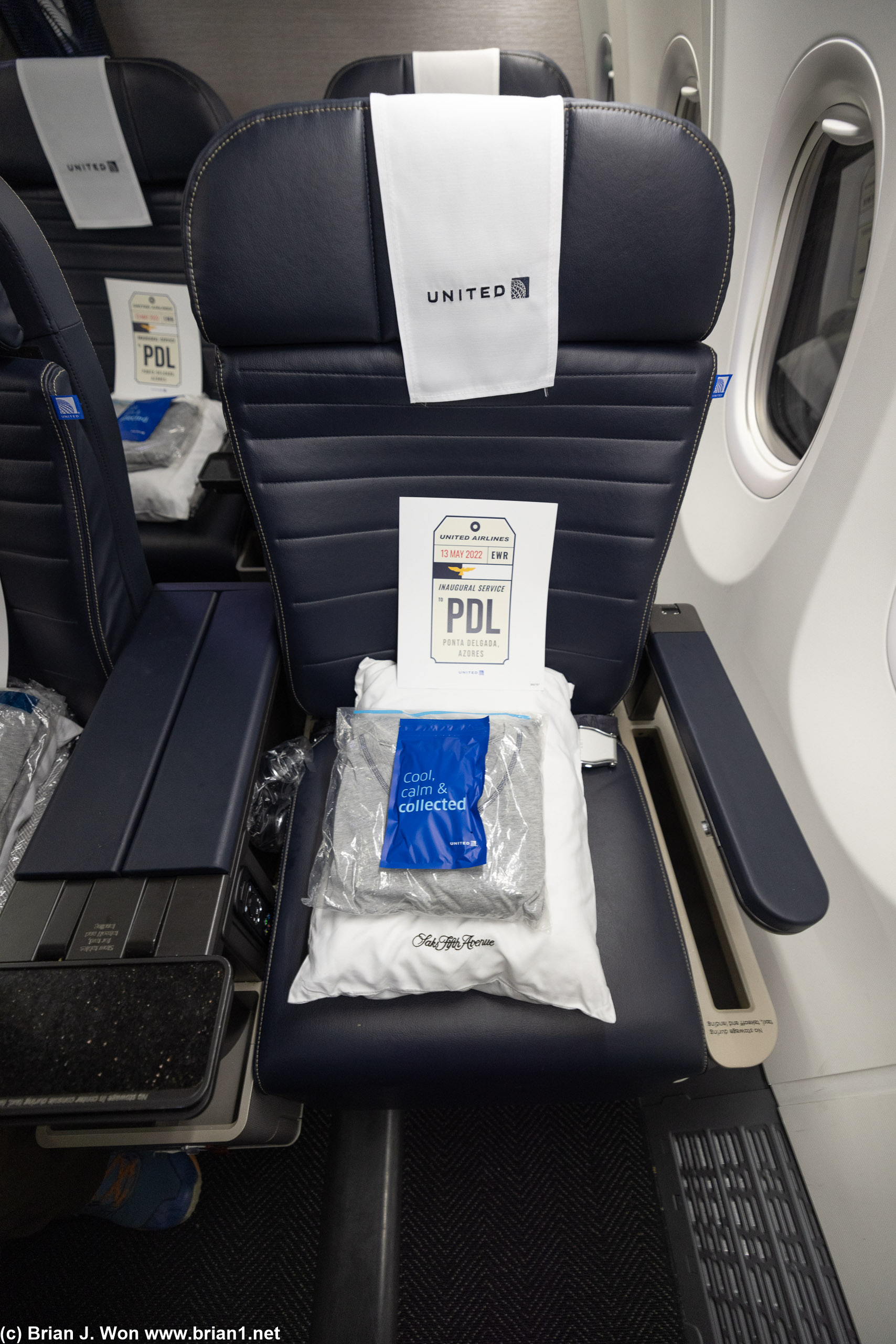 Domestic first class seat being sold as Premium Plus (premium economy).