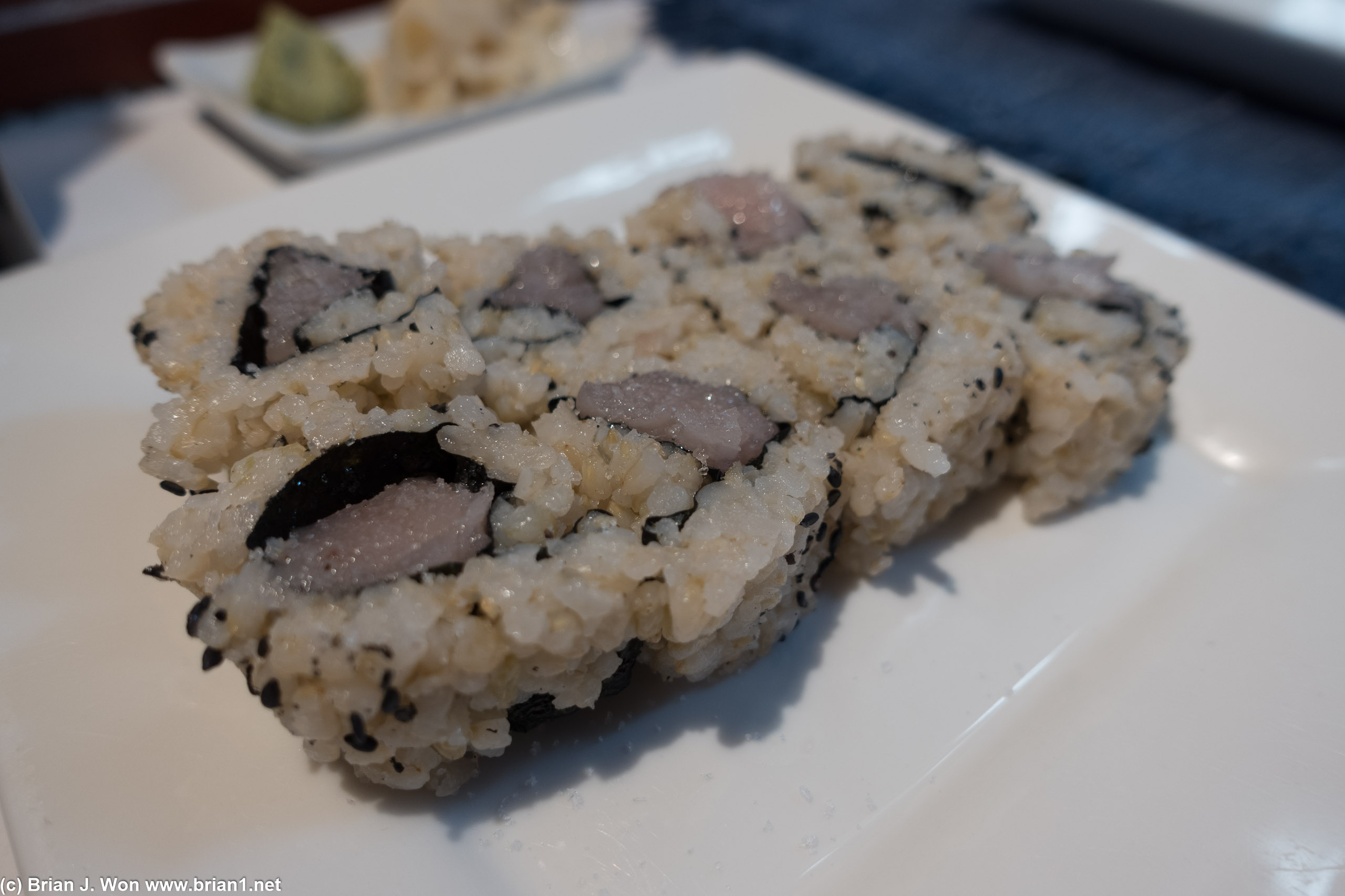 Not sure why they say their truffle salt albacore roll is very famous, but it's not bad.