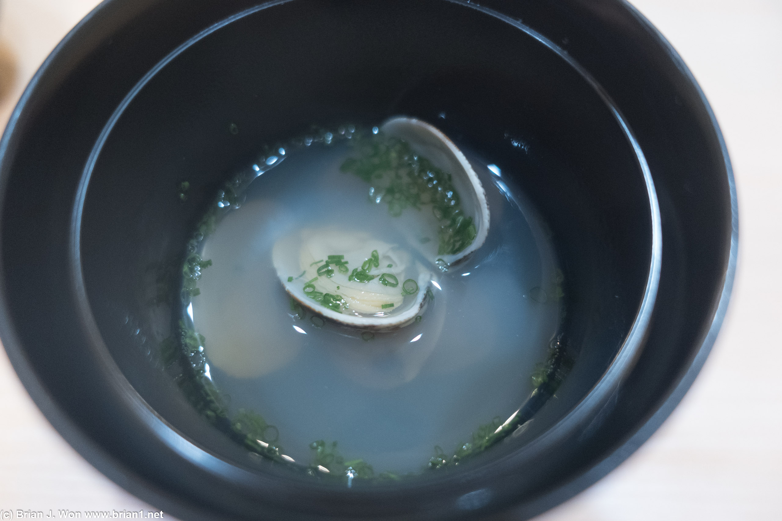 Asahi clam soup.