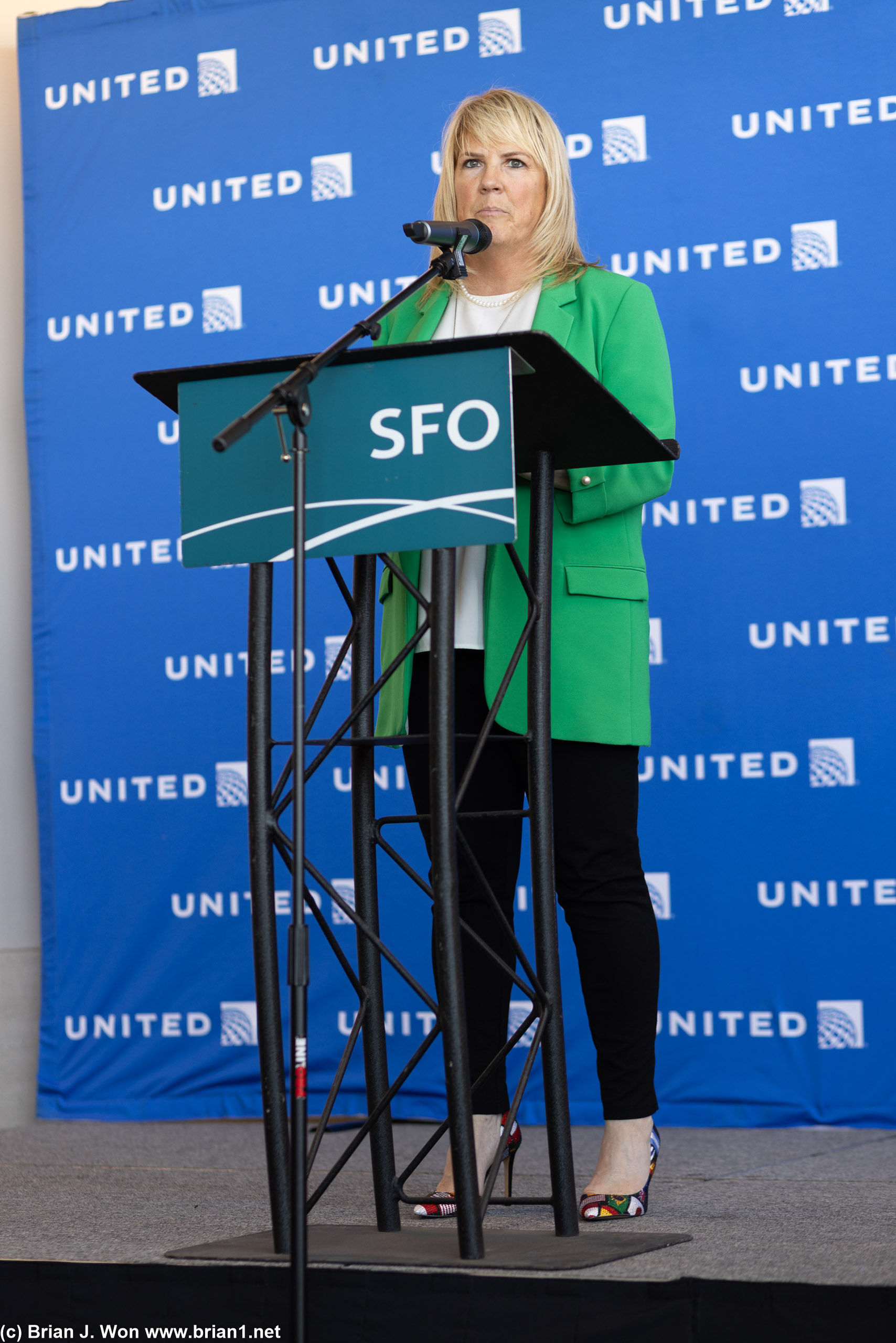 Lori Augustine, United Airlines VP of SFO.