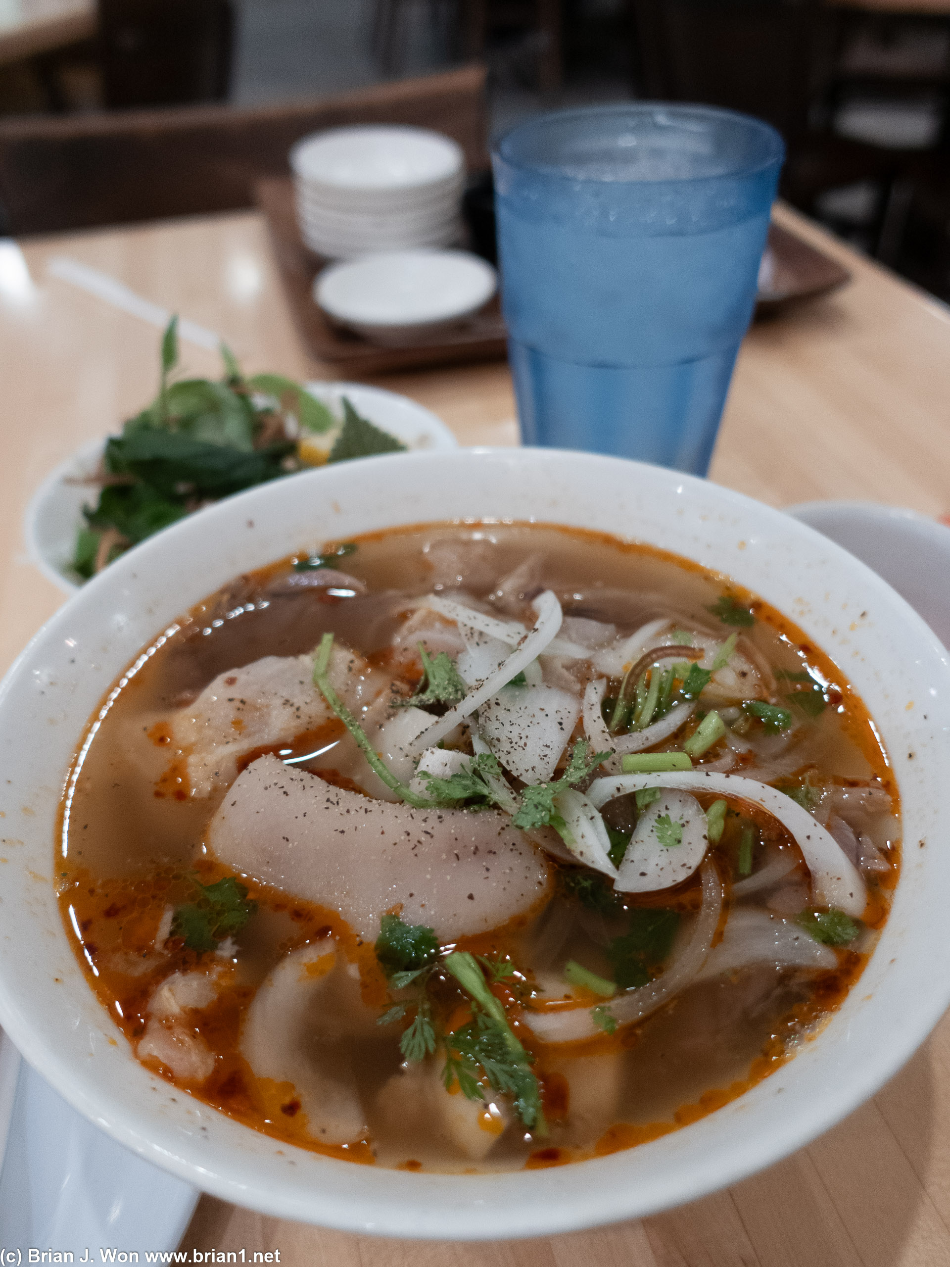 Nom, but not my fave place for bun bo hue.