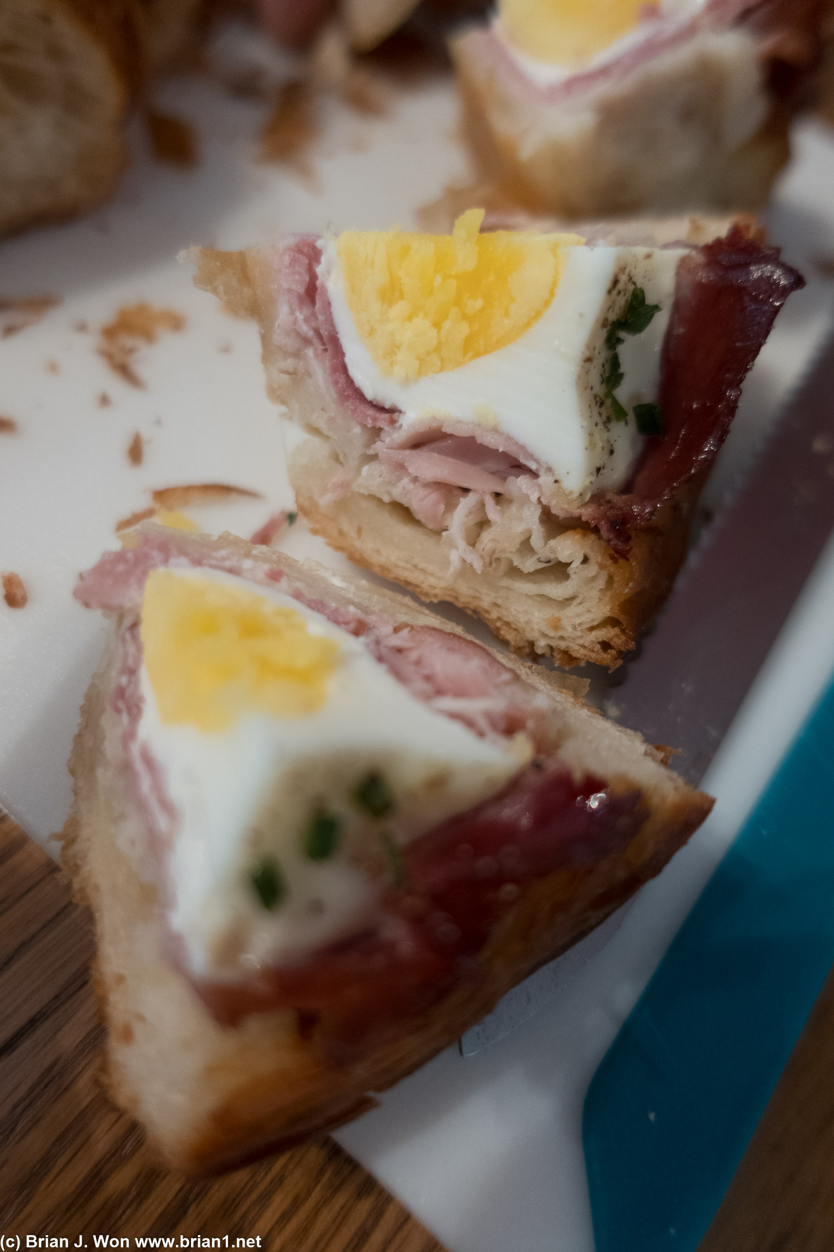 Ham and egg pastry from Moonbelly.