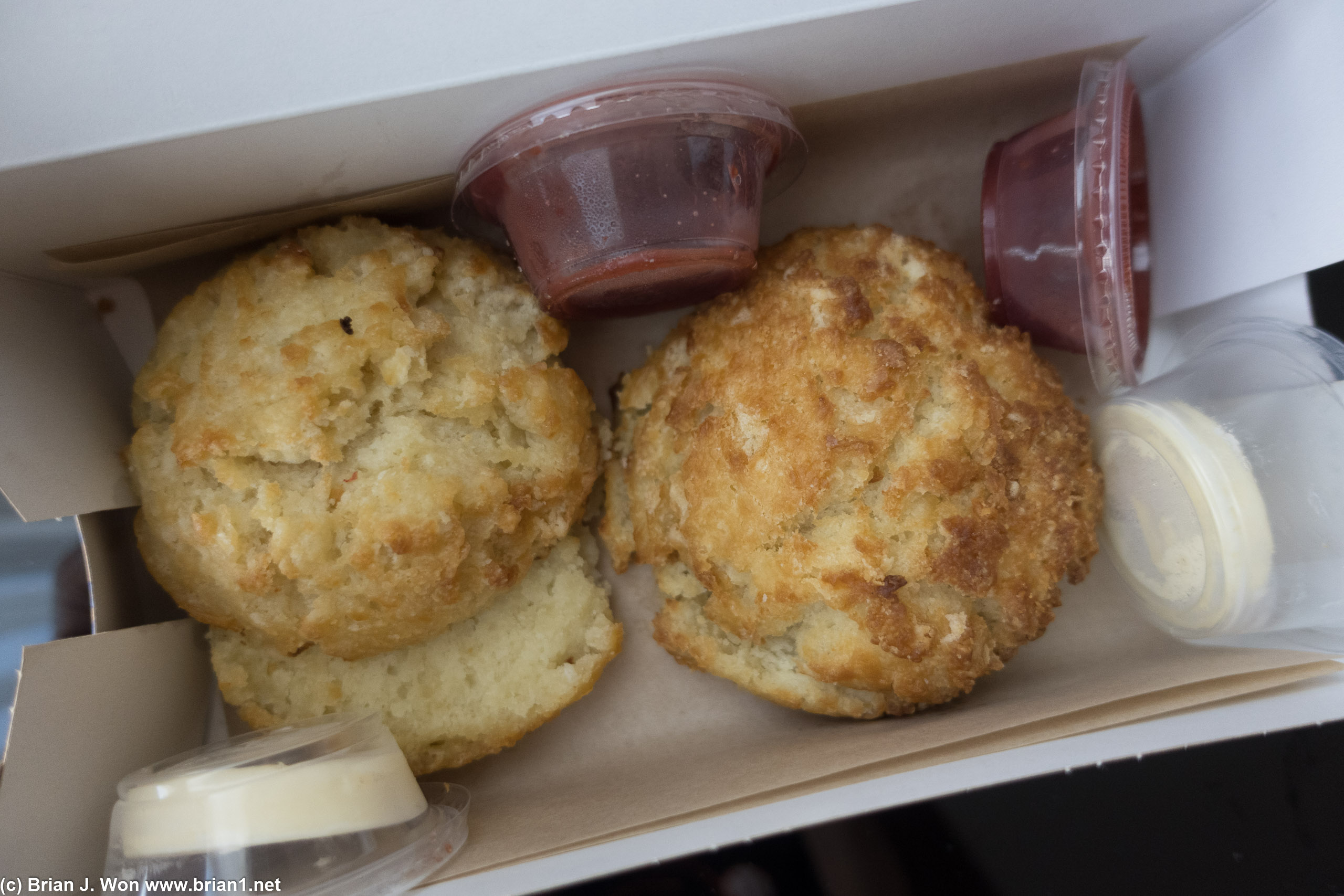 Biscuits from District Donuts were very disappointing.