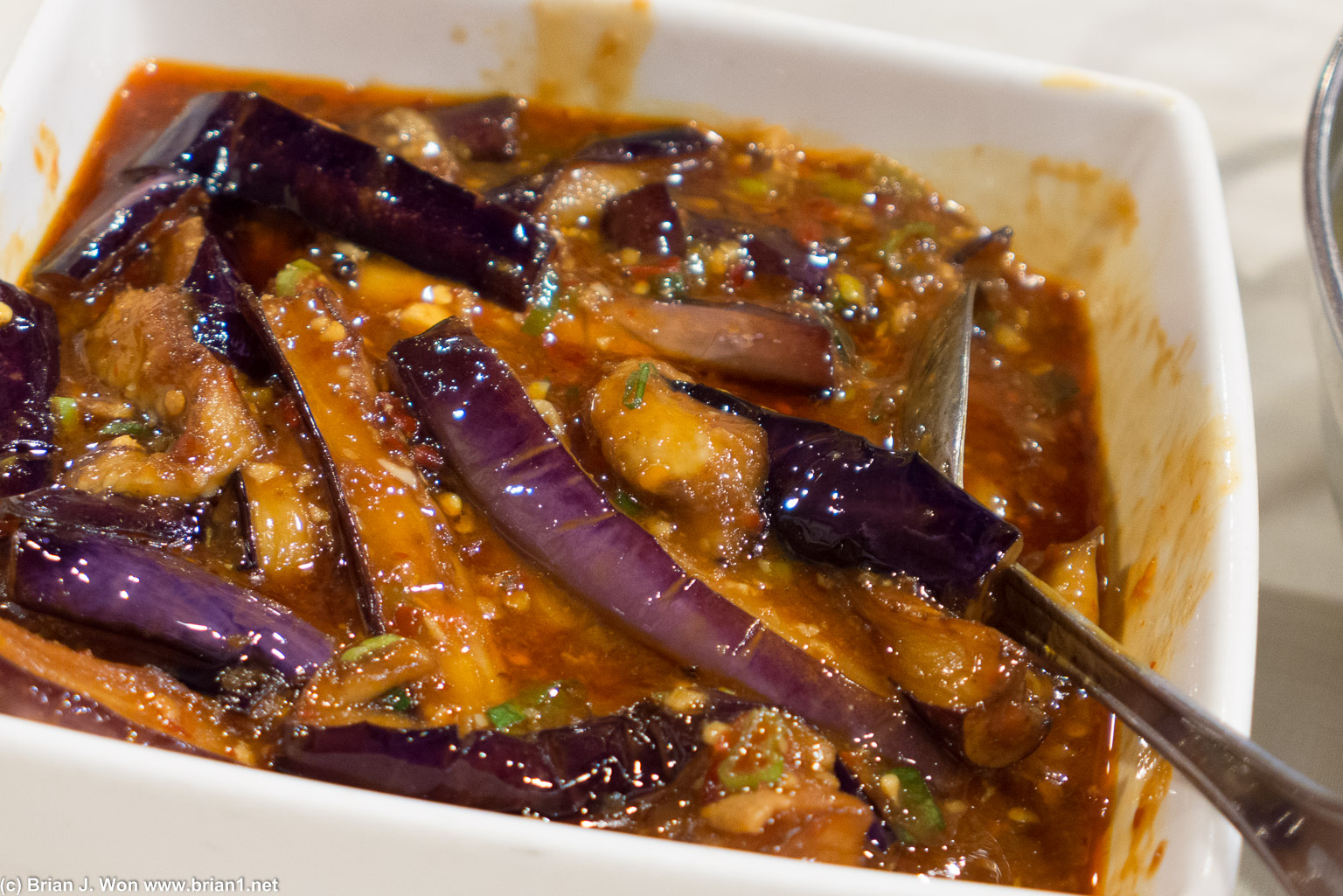 Eggplant was good but a little bland compared to the rest.