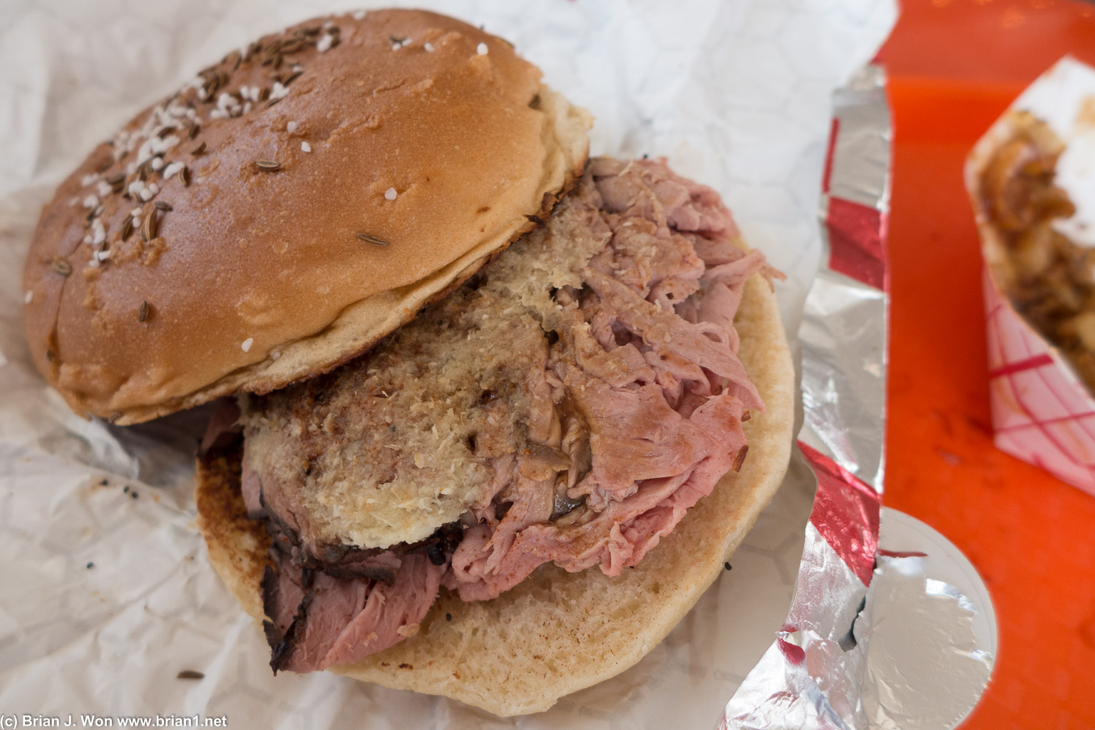 Beef on weck. This is a double beef?