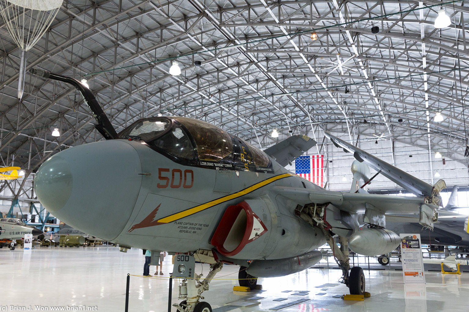 Newly retired Grumman EA-6B Prowler-- you can still smell the jet fuel from Bu163886, originally from VAQ-134 Garudas.