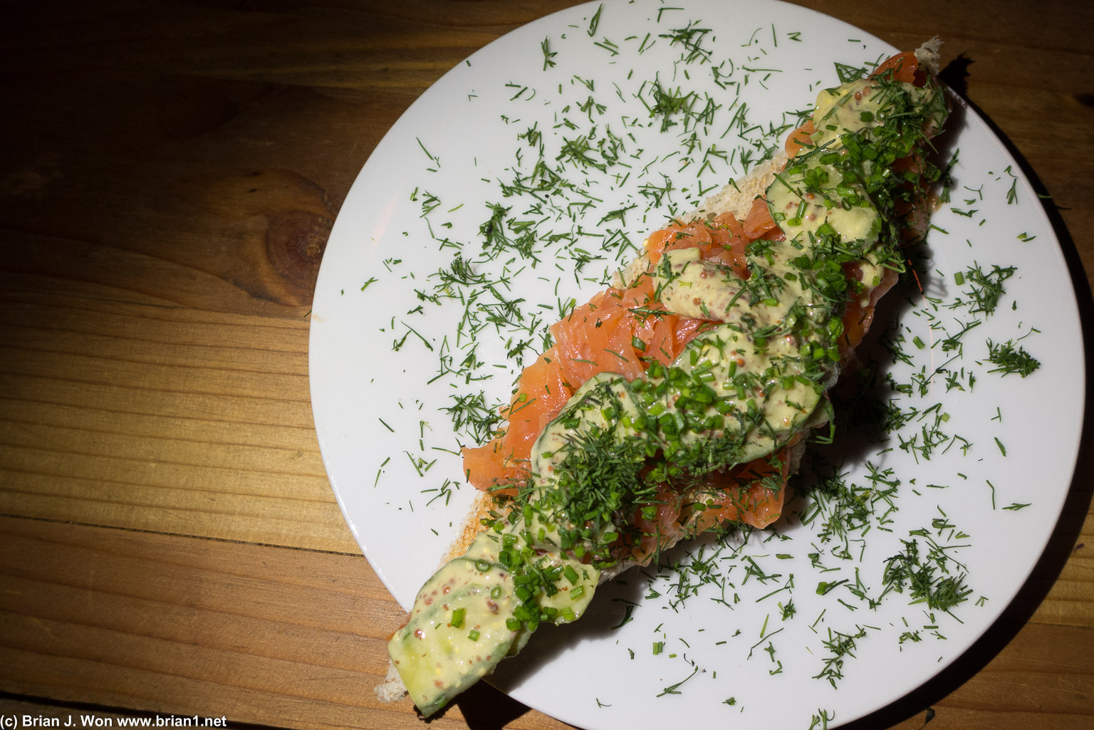 Gravlax. House cured salmon on toast. Quite good, and among the more familiar tastes here for this non-Nordic.