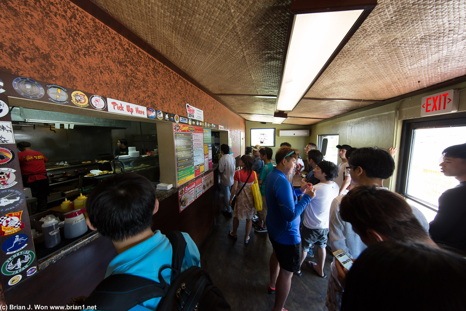 Meskla Dos, a super popular local burger/BBQ joint. Filled with Japanese tourists.