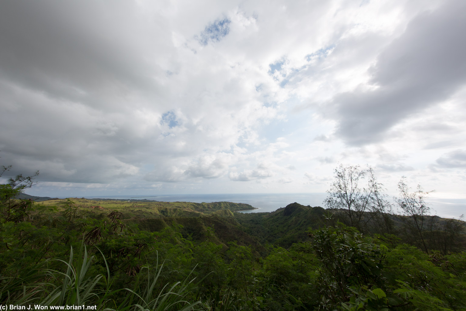 Cetti Bay from Cetti Bay overlook.