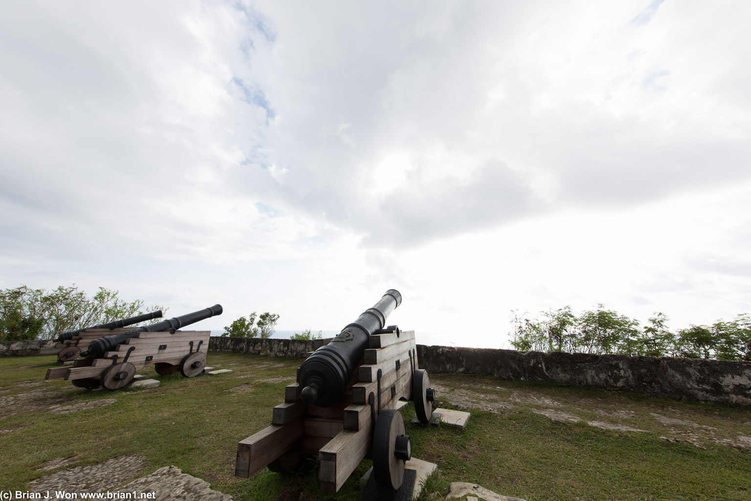 Spanish cannon at Fort Soledad.
