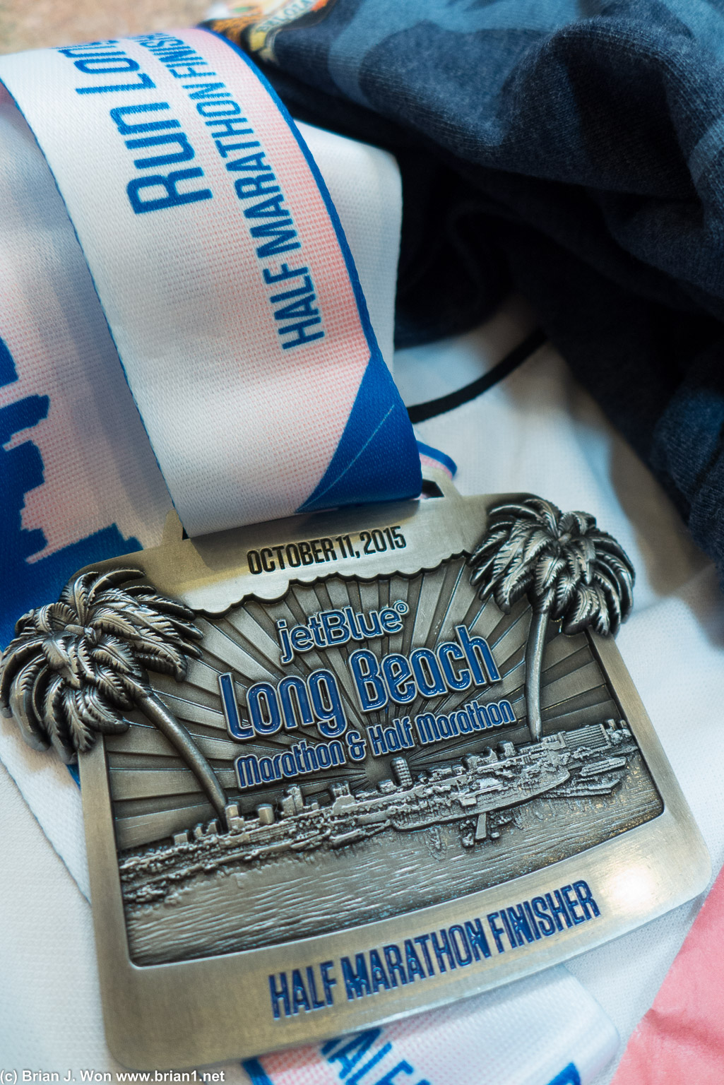 Long Beach Half Marathon medal.