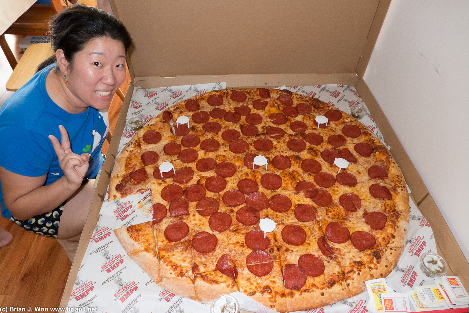 36" of pizza.