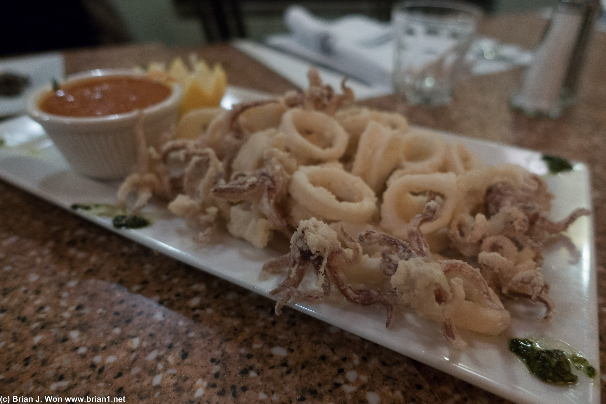Fried calamari. Not bad.