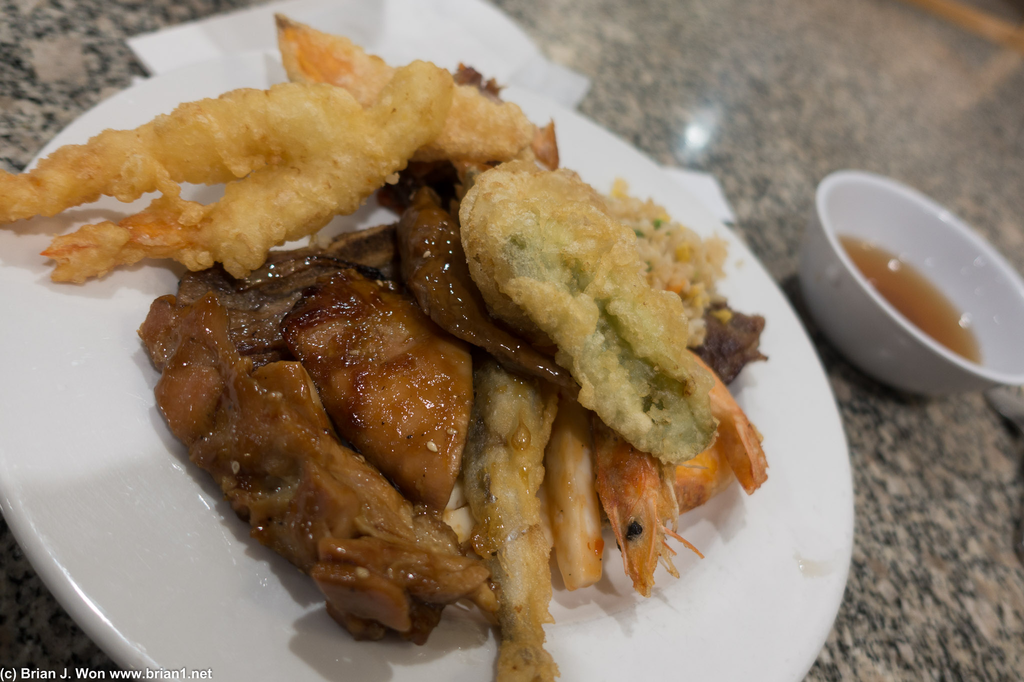Had a craving for teriyaki and tempura...