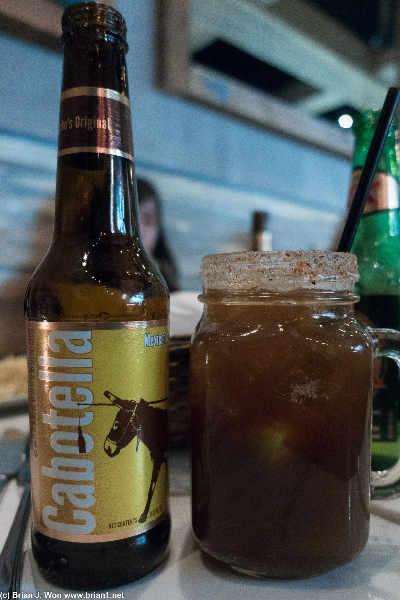 Michelada tradicional was okay. Felt like it was missing one ingredient, just not sure what...