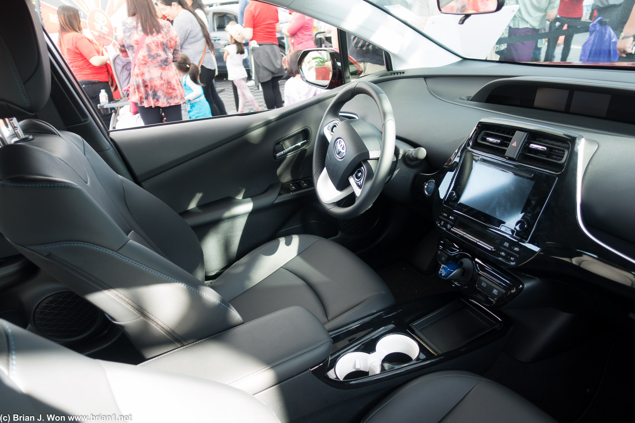 Inside of the new Prius.