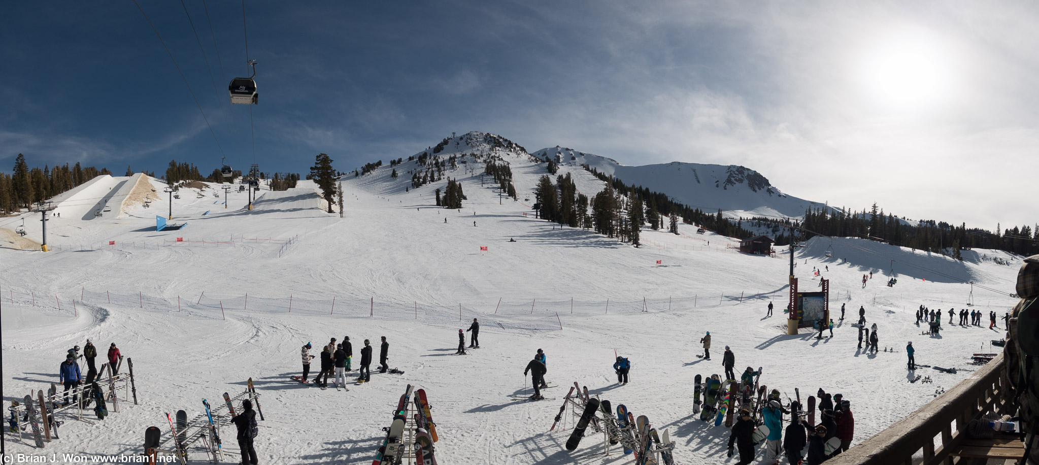 Spring conditions at Mammoth Mountain... in February.