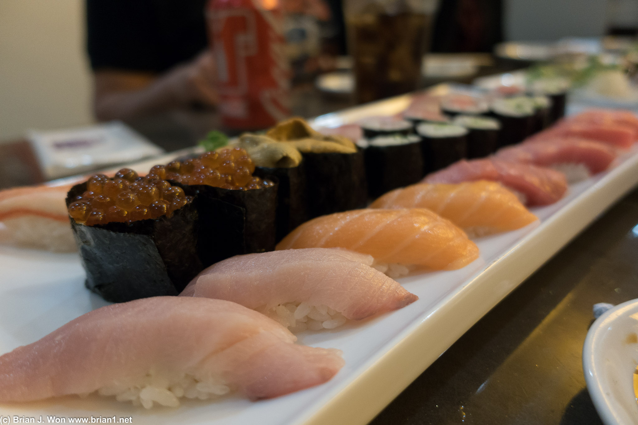 Sushi was good too, but not as good as the sashimi.