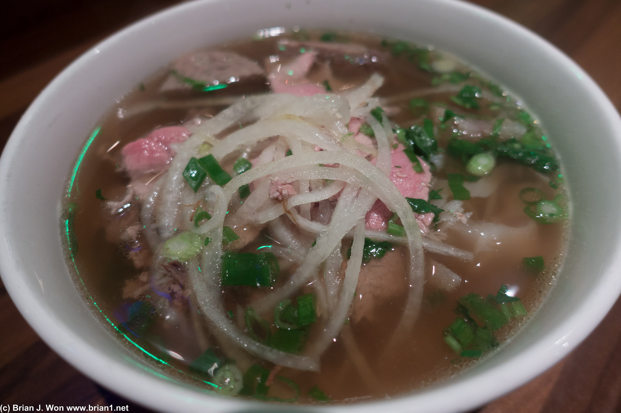 Combo pho wasn't bad for westside pho, but that still meant it wasn't very good.
