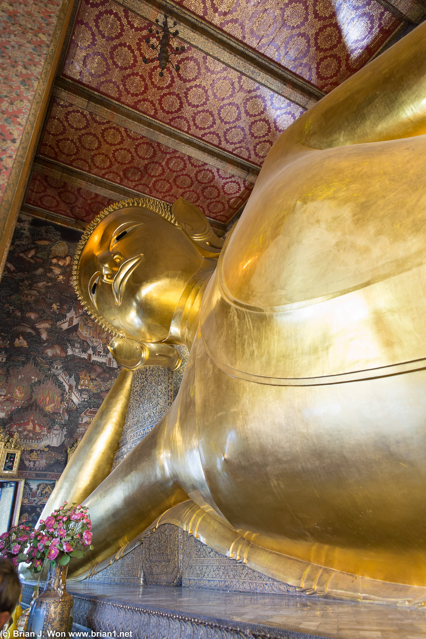 The Reclining Buddha.