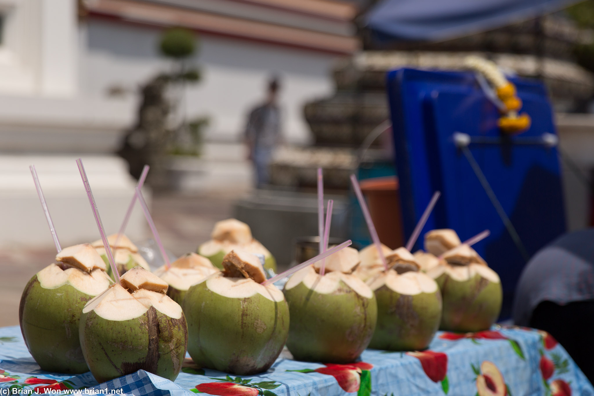 Fresh coconuts. It's hot, you might need one!