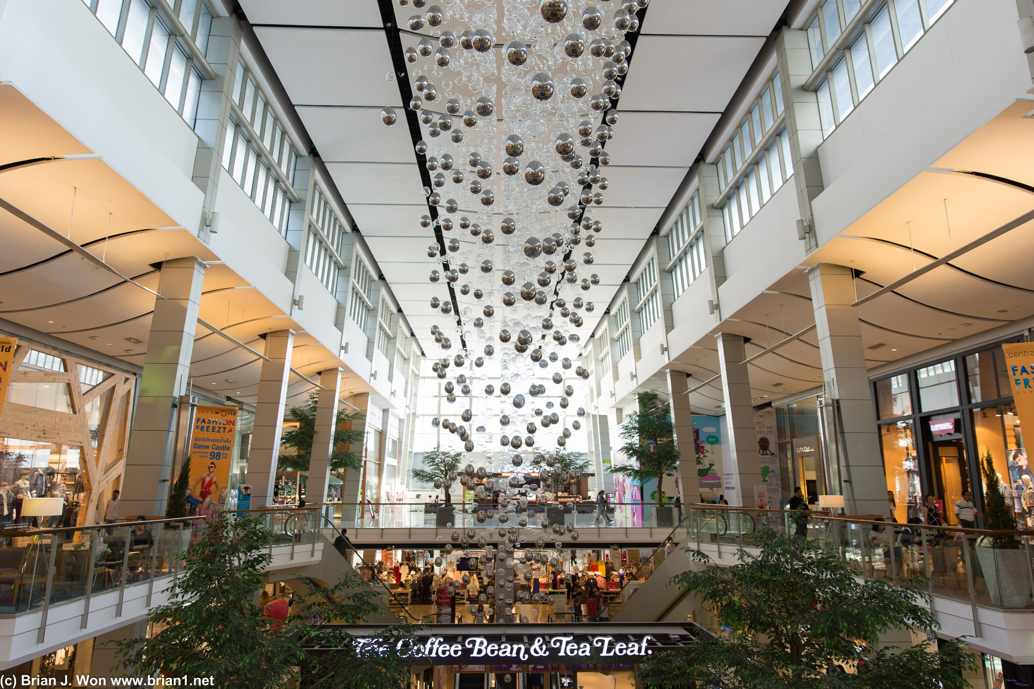 Inside Central World; like Siam Paragon, another high-end mall.