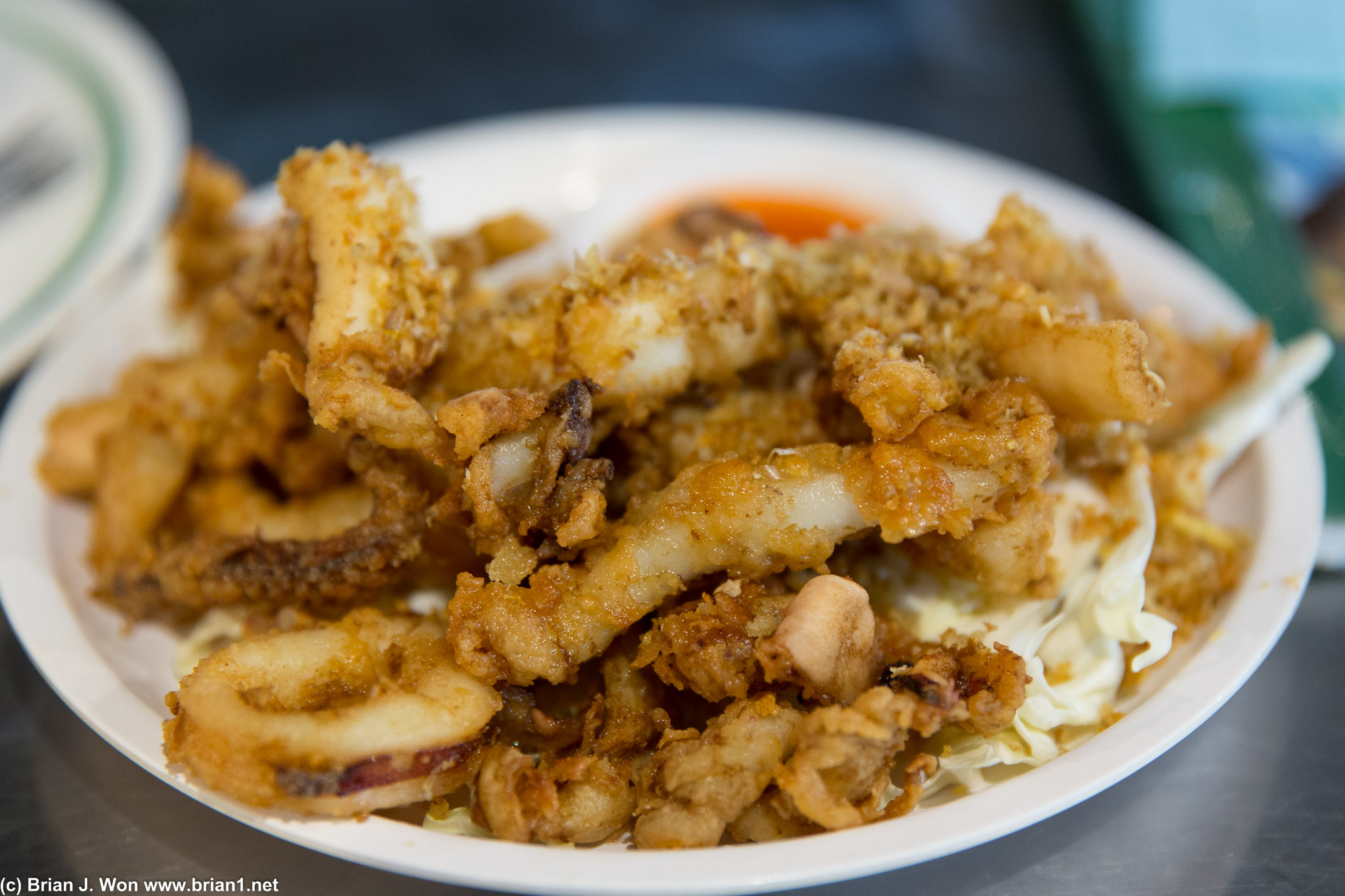 Deep fried calamari. Not bad.