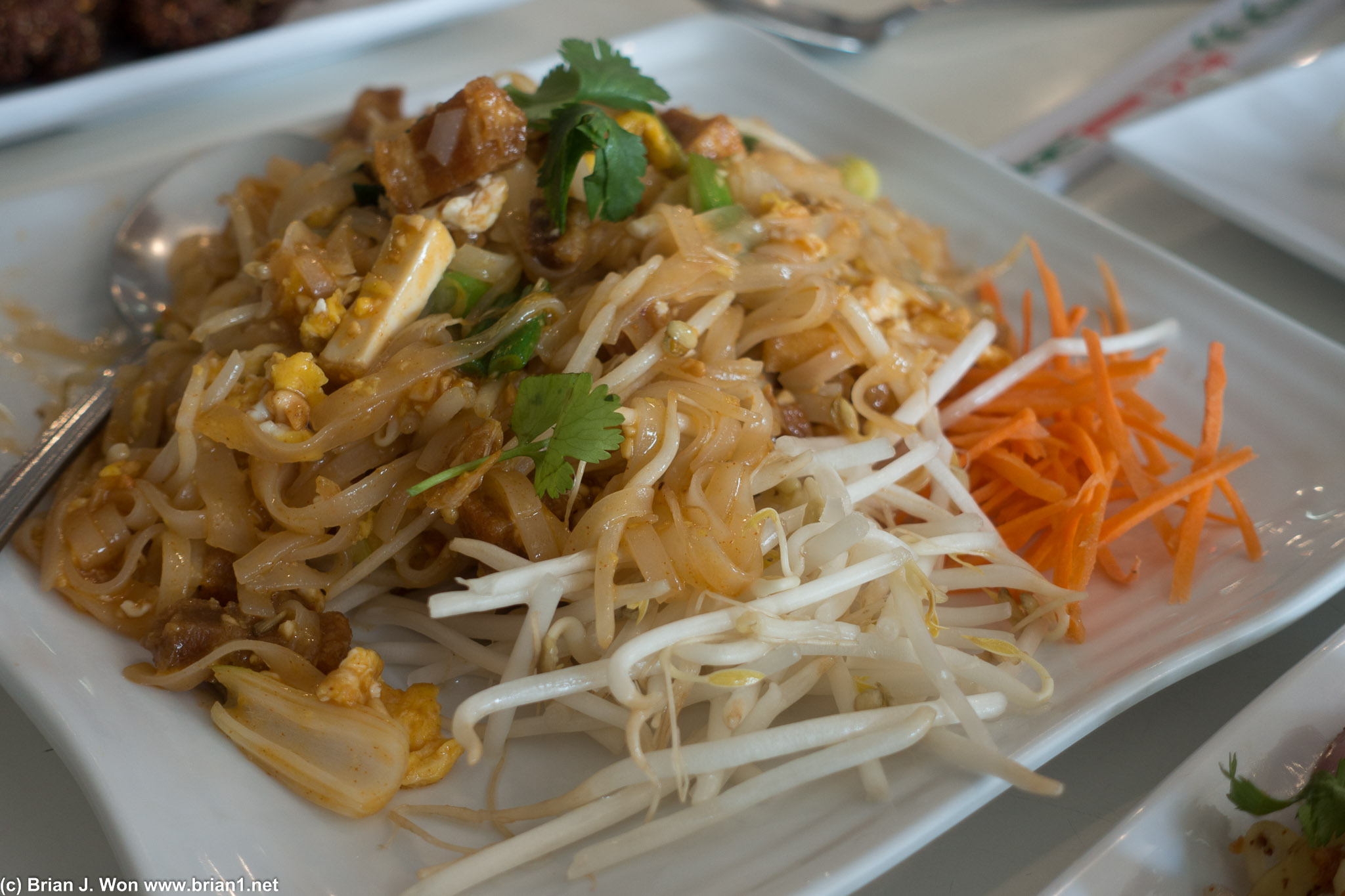 Deep fied pork pad thai. That was some damned good fried pork.