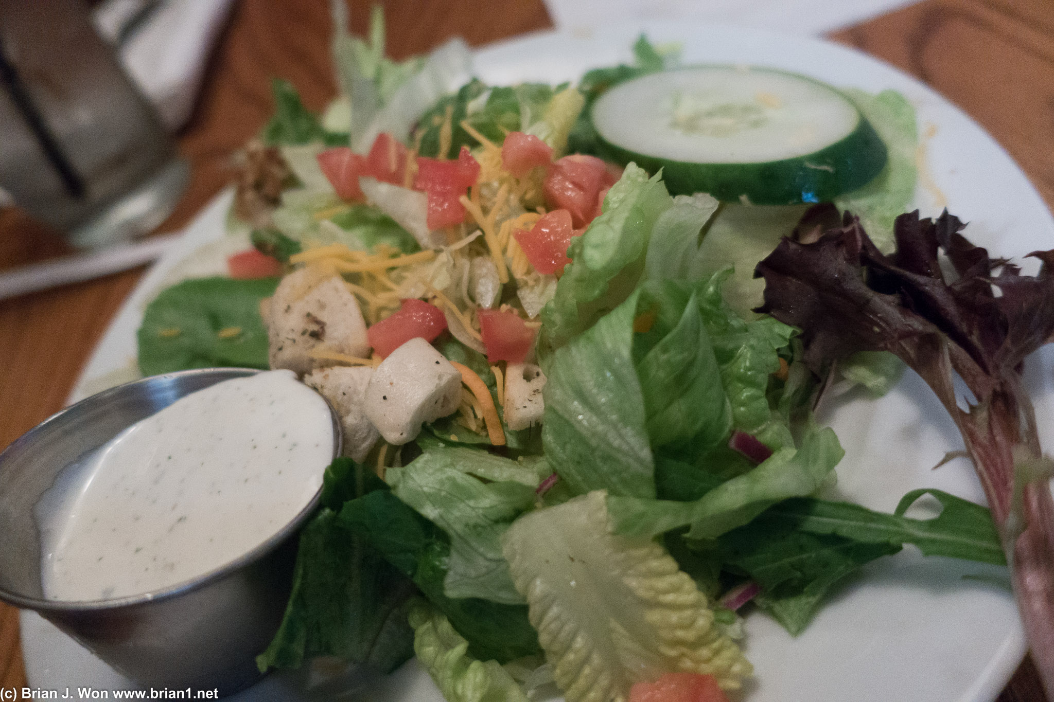 Typical chain steakhouse salad.