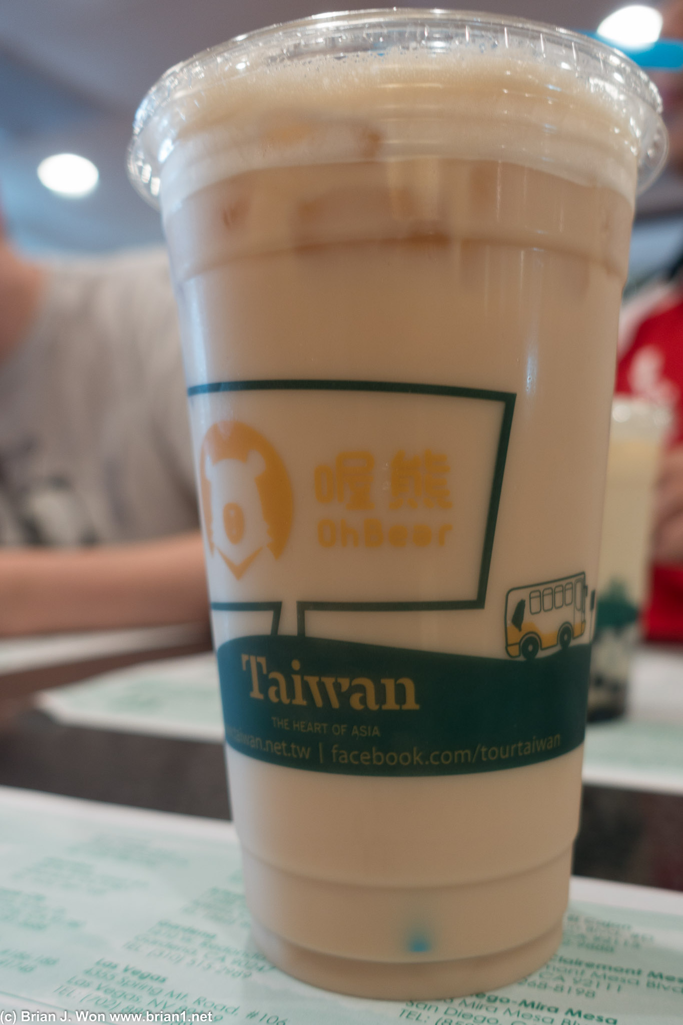 Large almond milk tea was this month's special. $3.99!